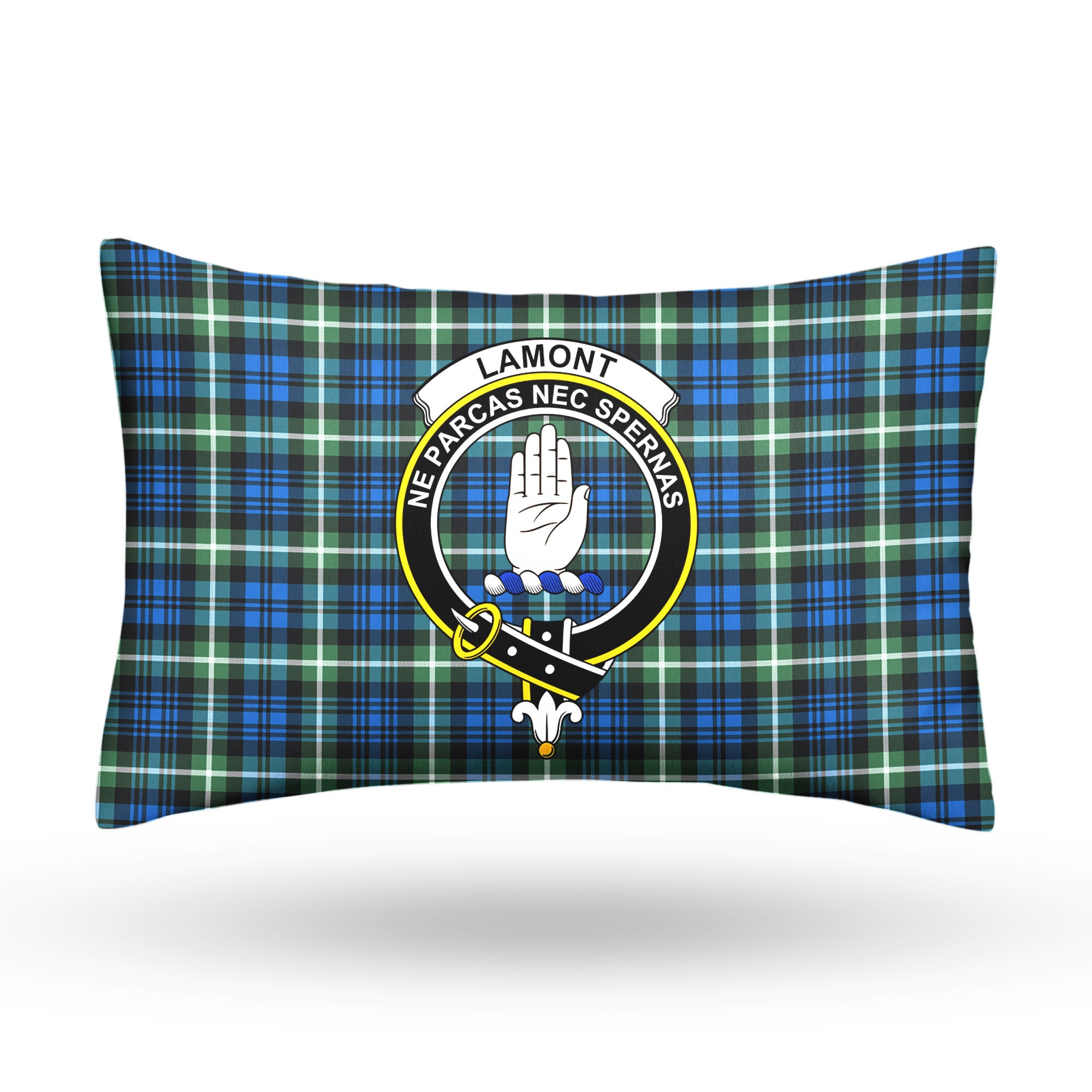 Lamont Ancient Tartan Crest Pillow Cover