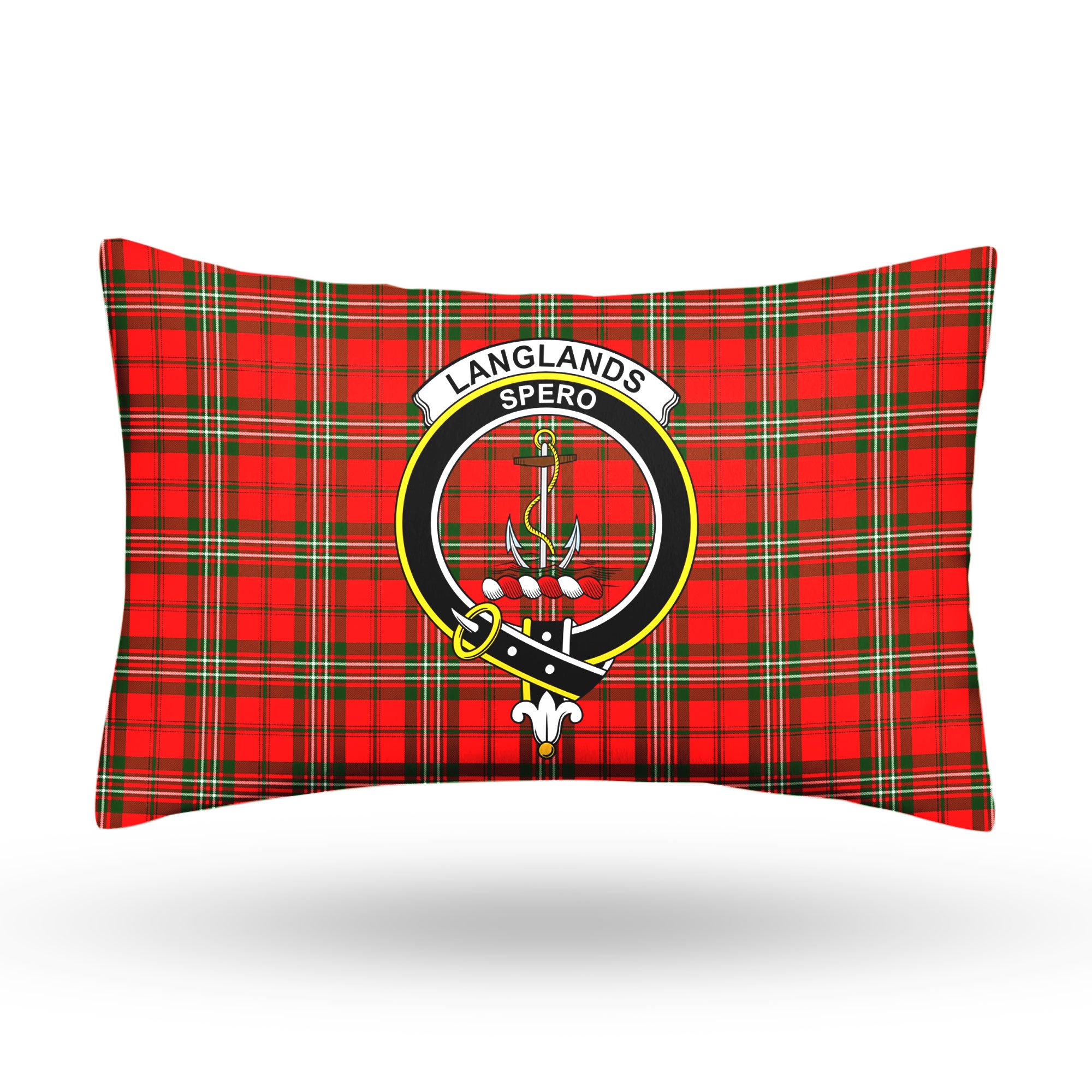 Langlands Tartan Crest Pillow Cover