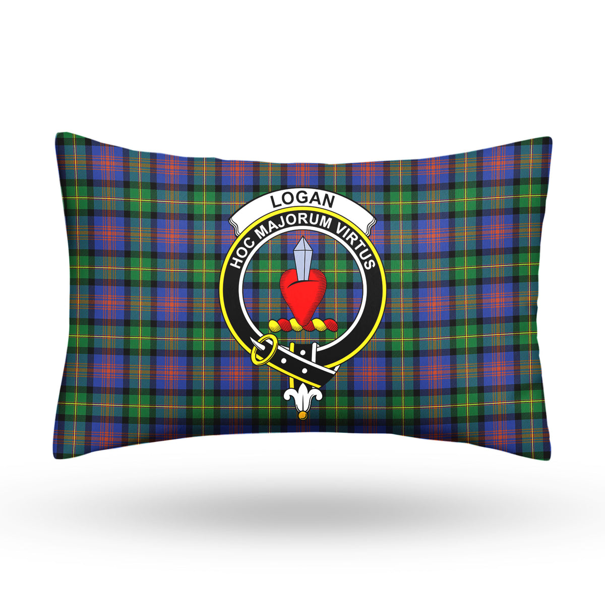 Logan Ancient Tartan Crest Pillow Cover