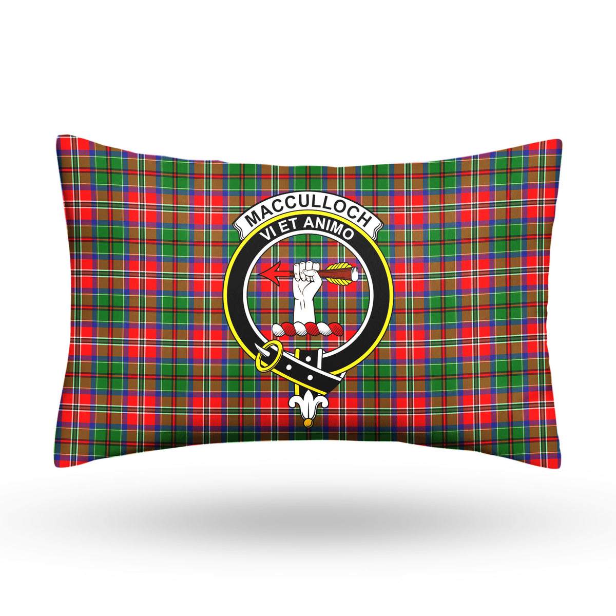 MacCulloch (McCulloch) Tartan Crest Pillow Cover