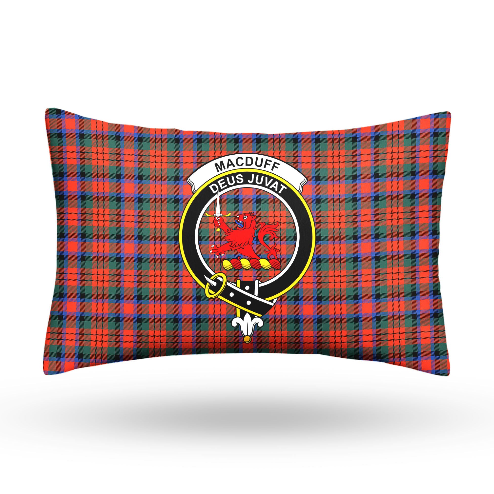 MacDuff Ancient Tartan Crest Pillow Cover