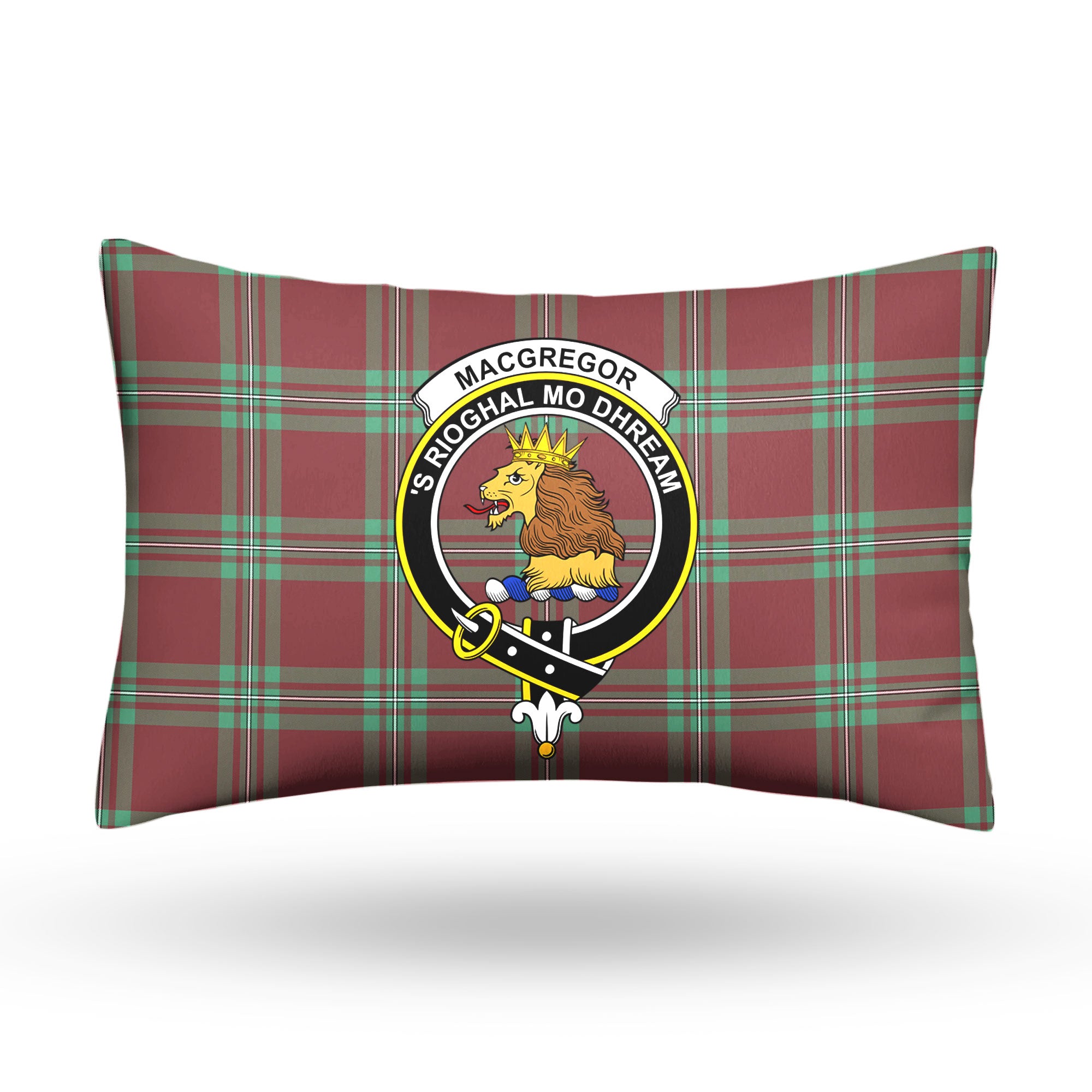 MacGregor Hunting Ancient Tartan Crest Pillow Cover