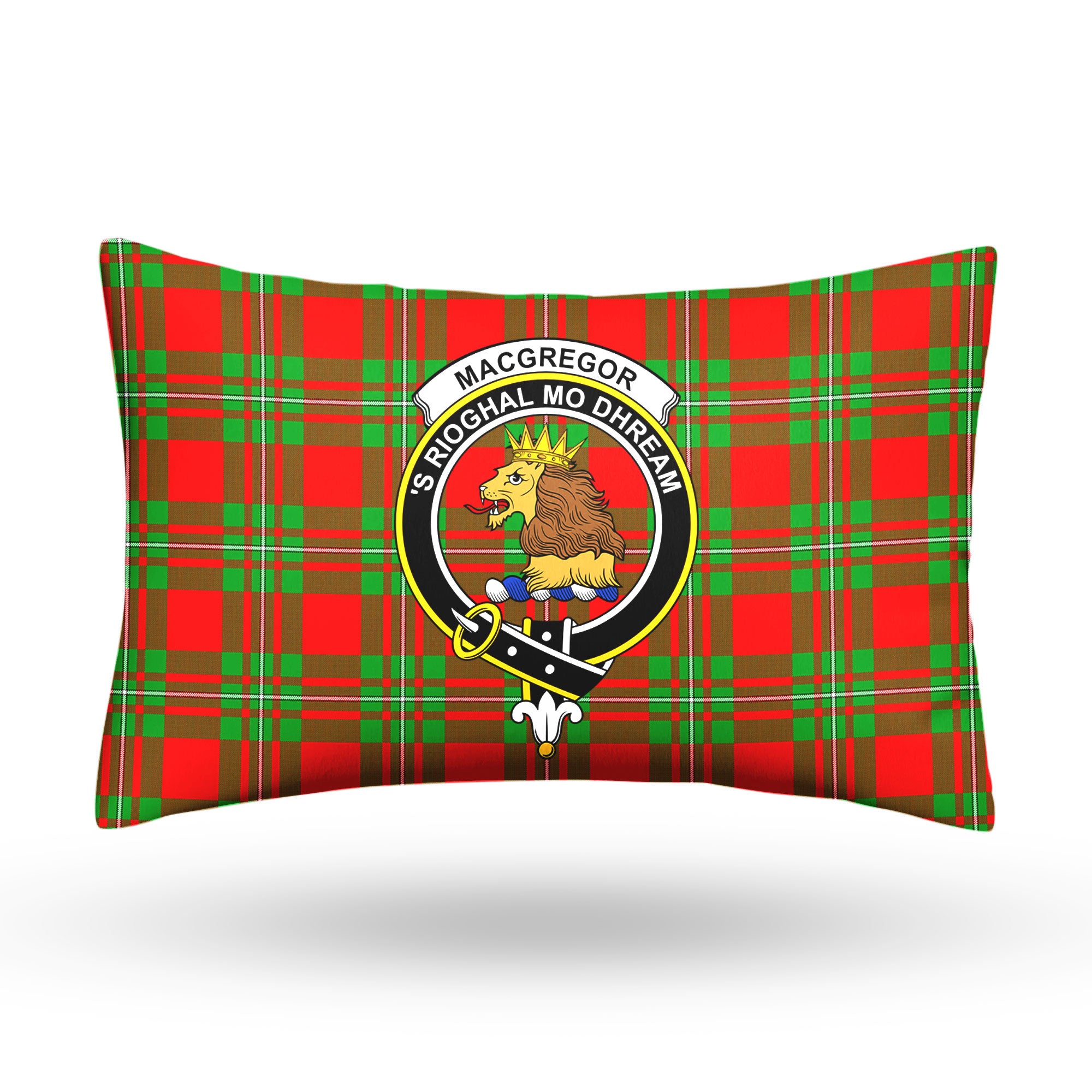 MacGregor Modern Tartan Crest Pillow Cover