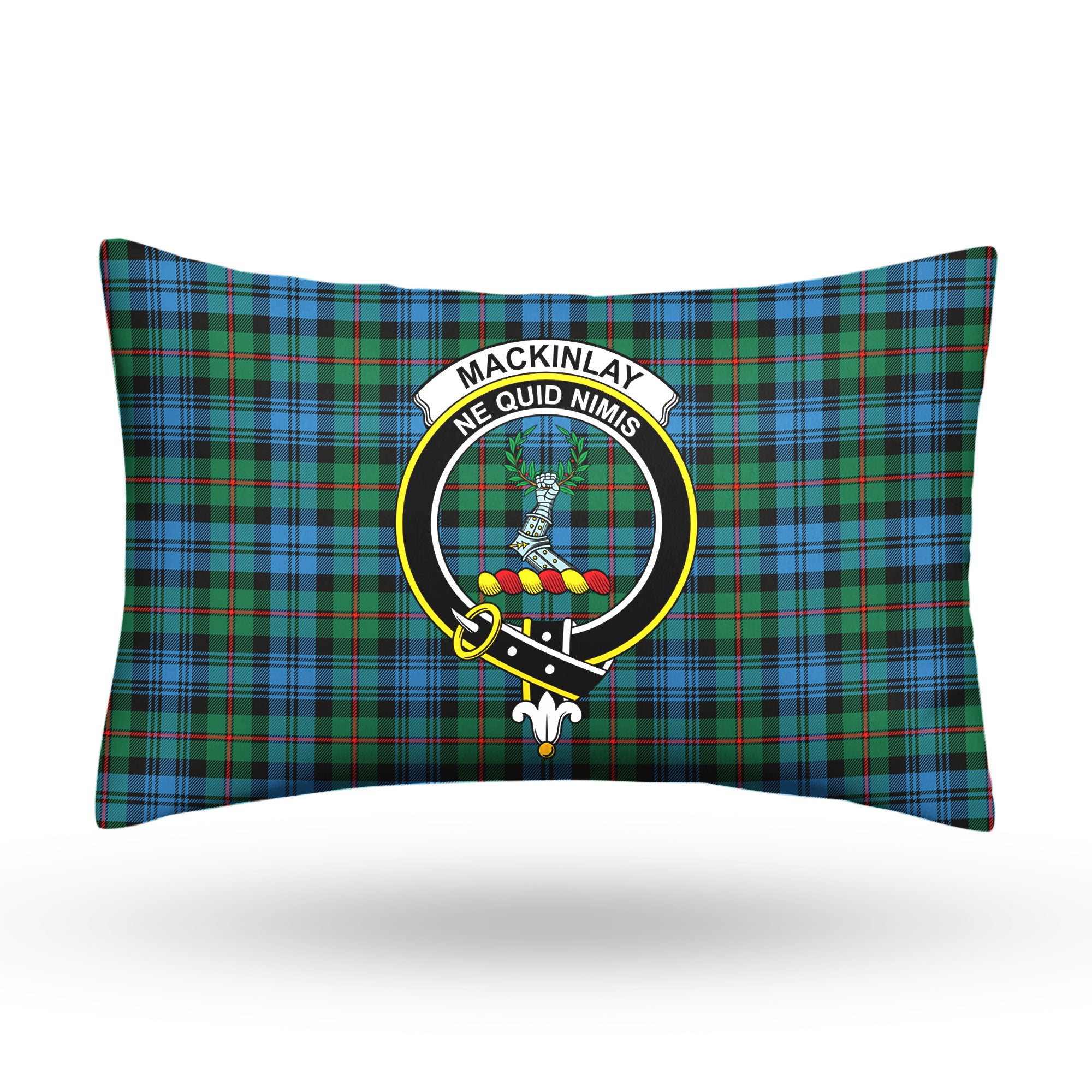 MacKinlay Ancient Tartan Crest Pillow Cover