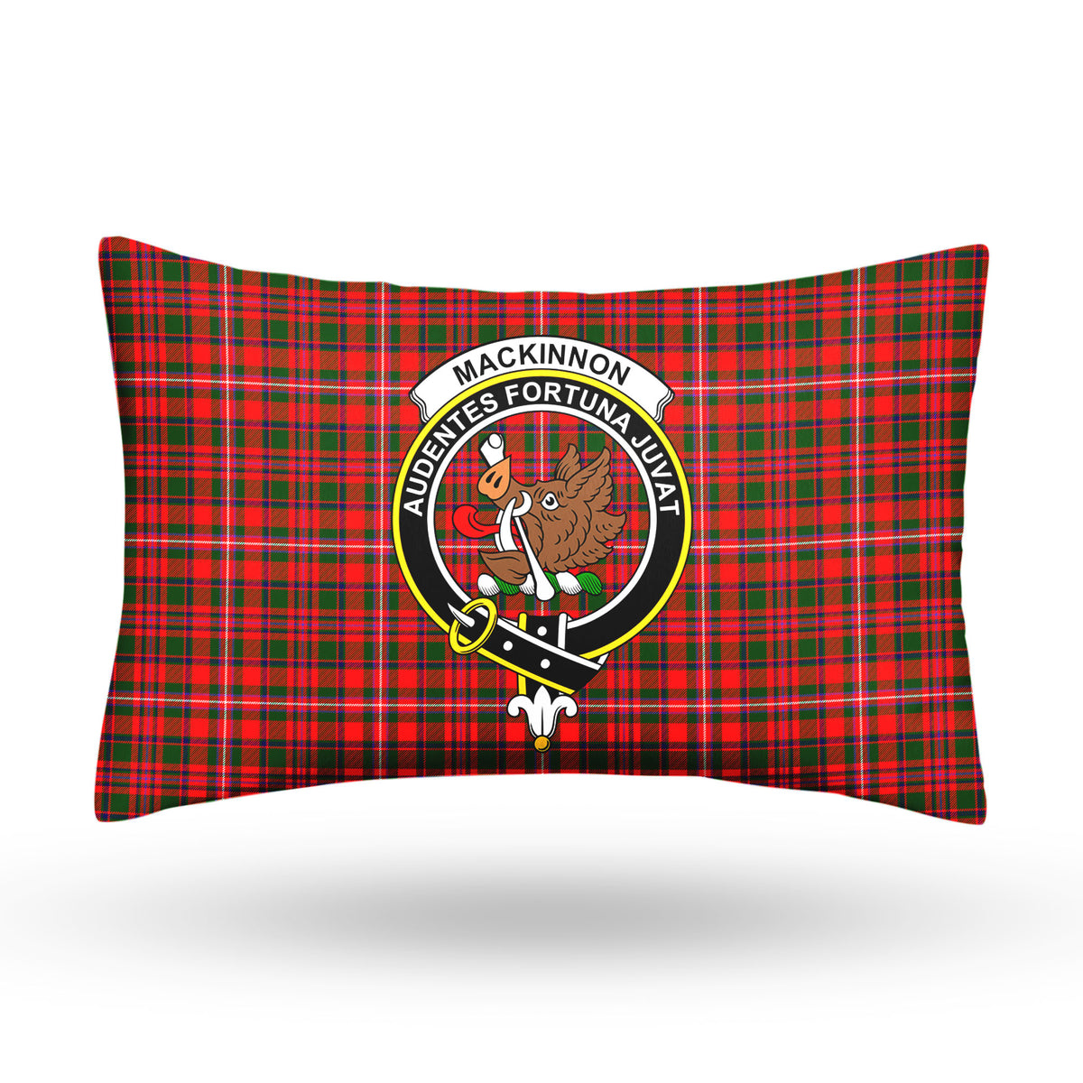 MacKinnon Modern Tartan Crest Pillow Cover