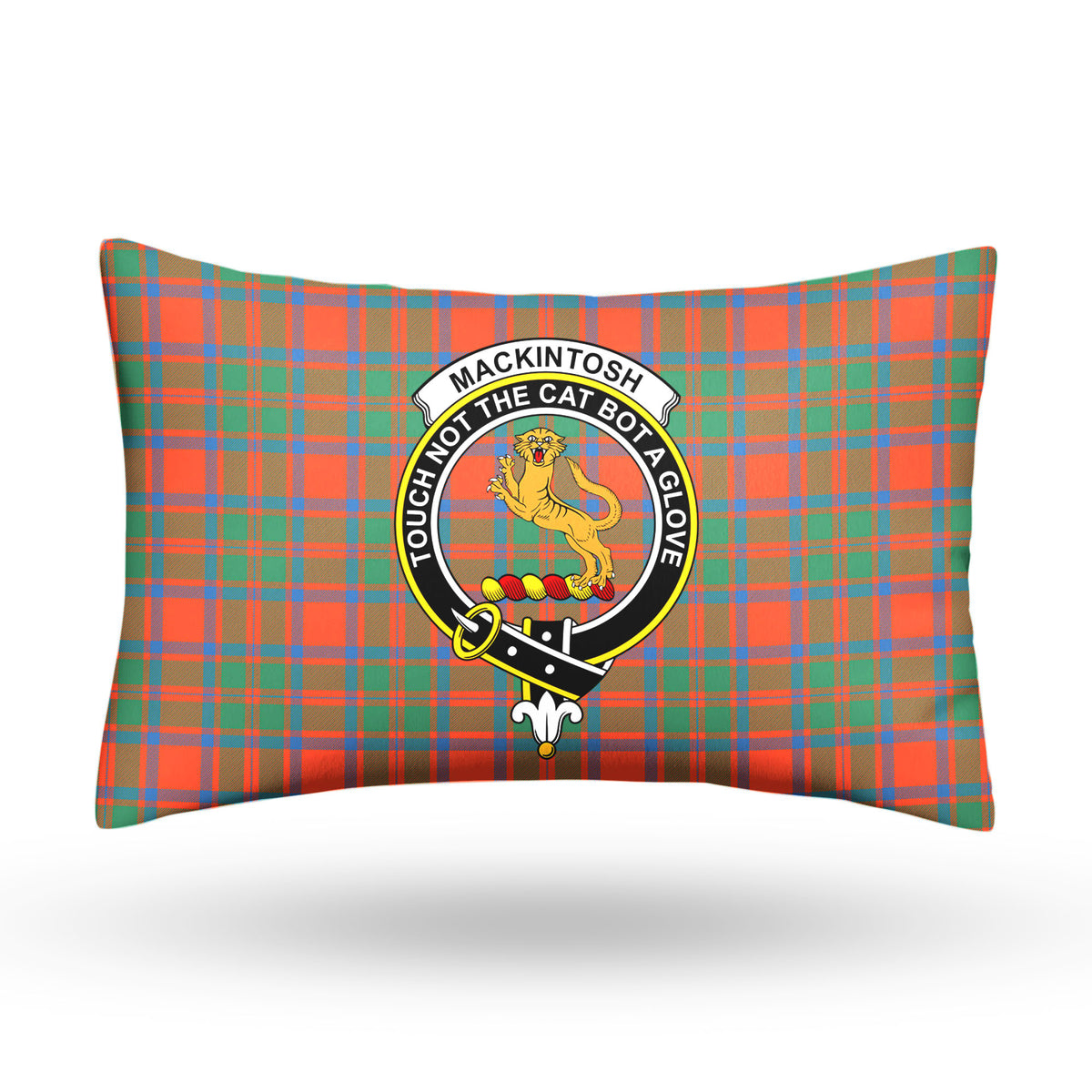 MacKintosh Ancient Tartan Crest Pillow Cover