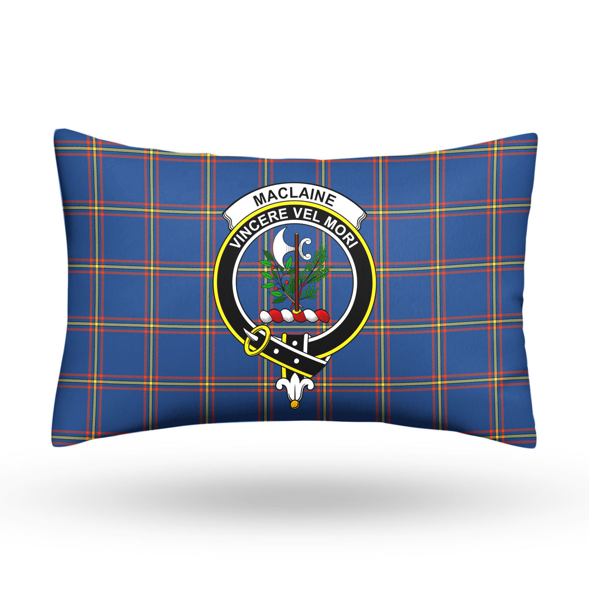 MacLaine of Loch Buie Hunting Ancient Tartan Crest Pillow Cover