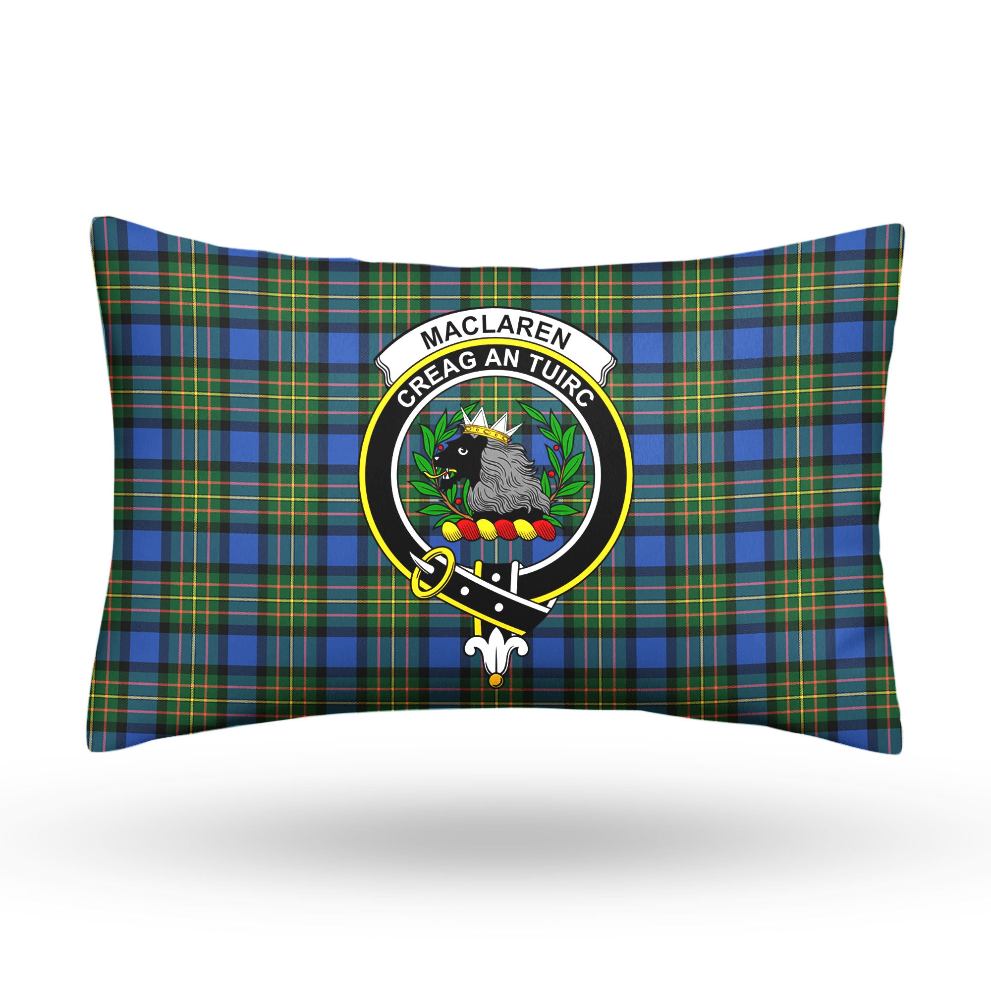 MacLaren Ancient Tartan Crest Pillow Cover