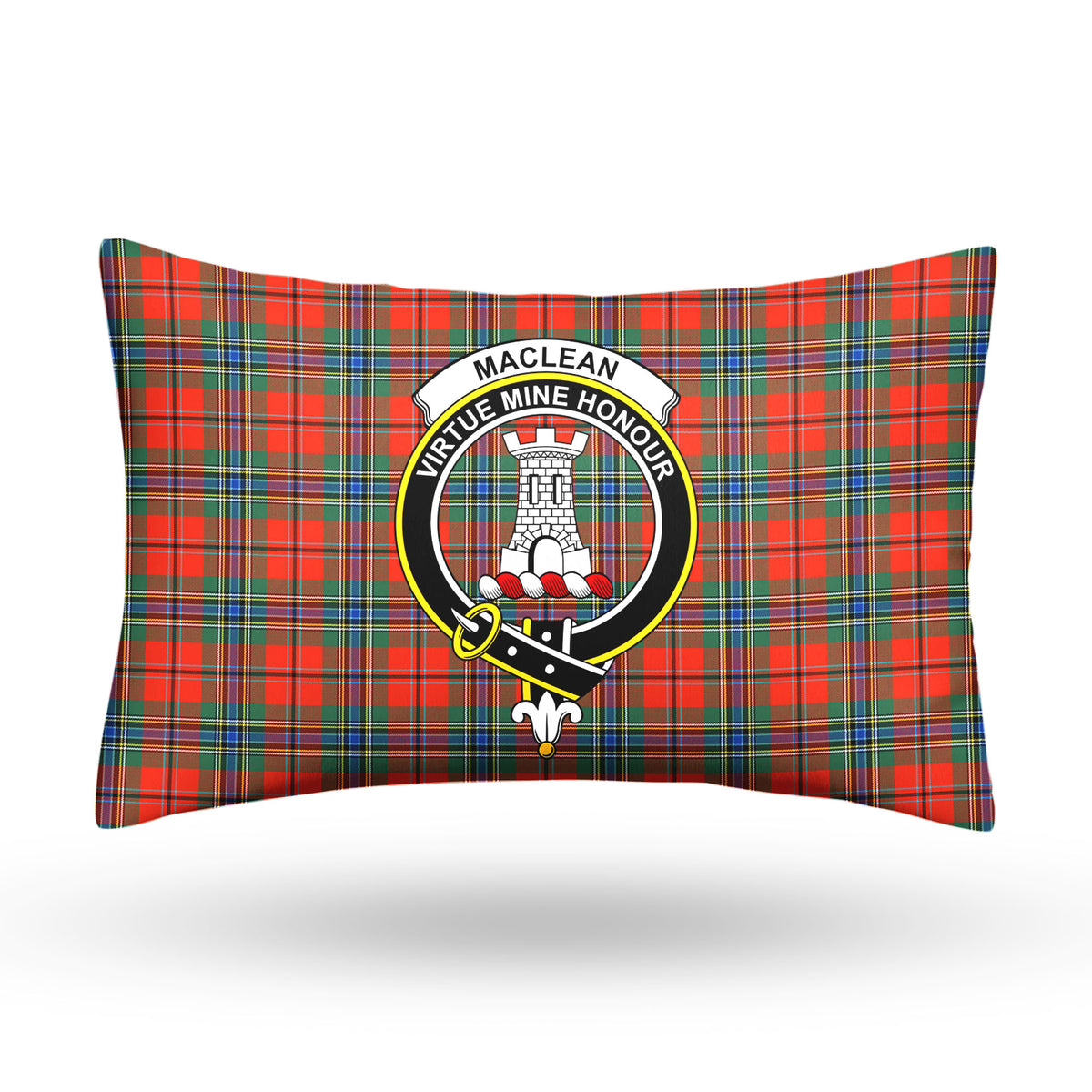 MacLean of Duart Ancient Tartan Crest Pillow Cover