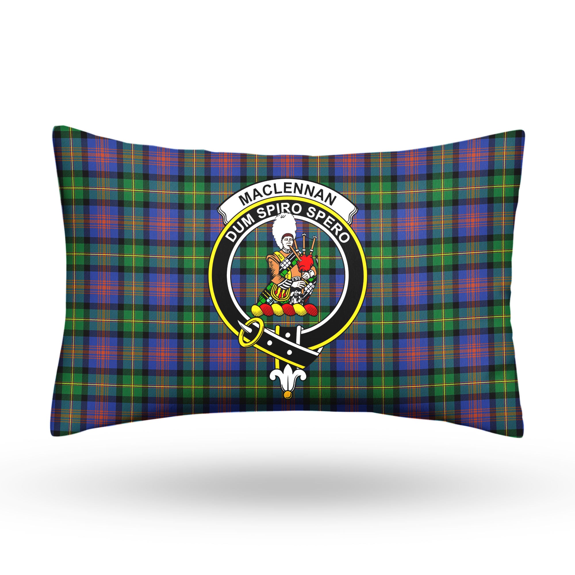 MacLennan Ancient Tartan Crest Pillow Cover