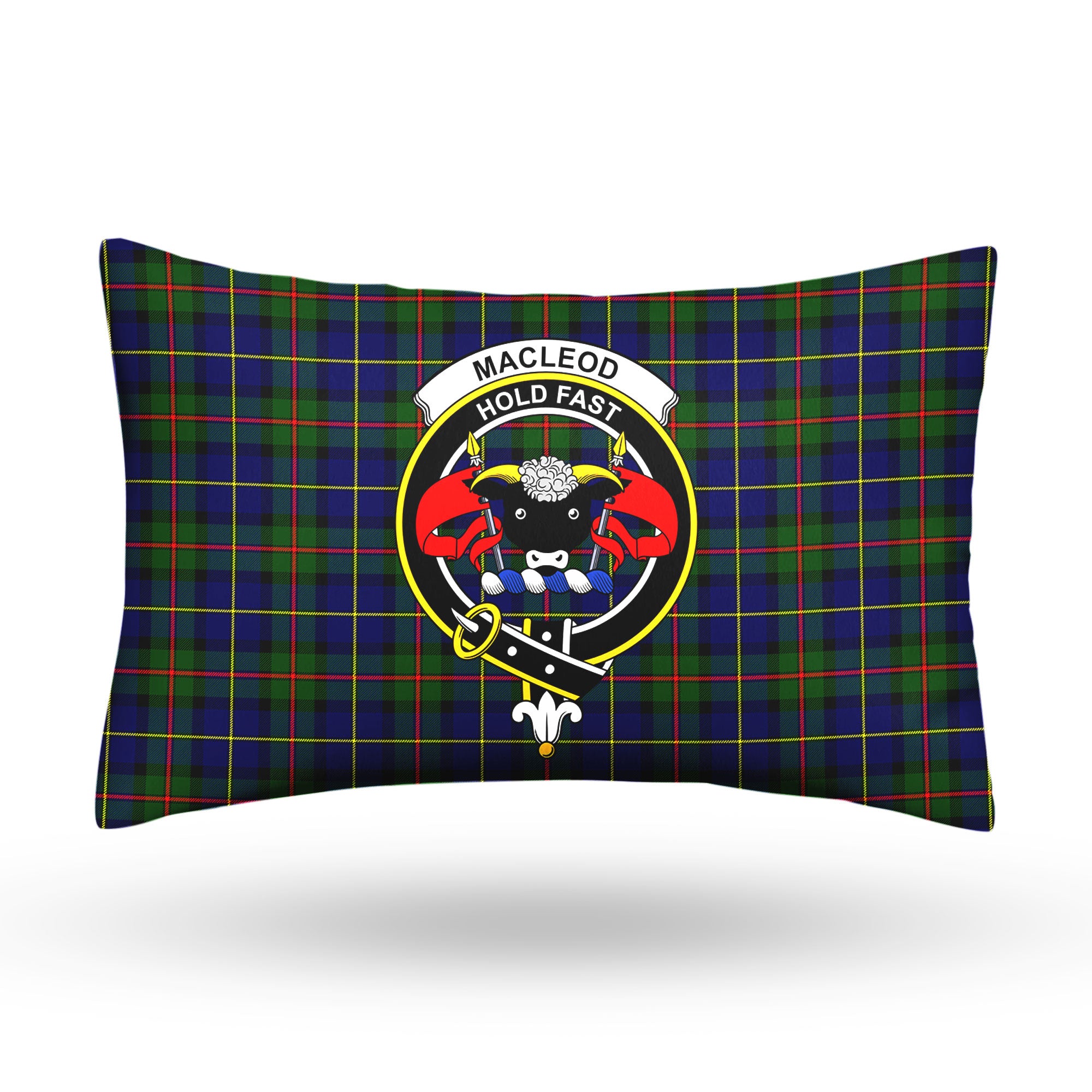 MacLeod of Harris Modern Tartan Crest Pillow Cover