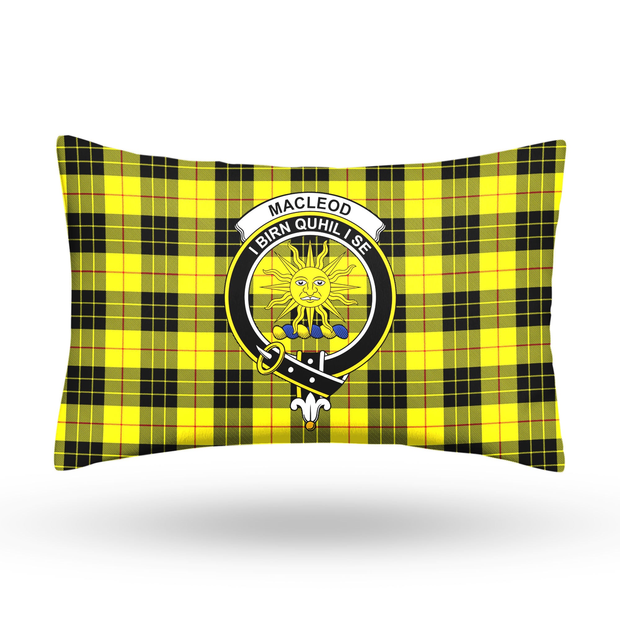 MacLeod of Lewis Modern Tartan Crest Pillow Cover