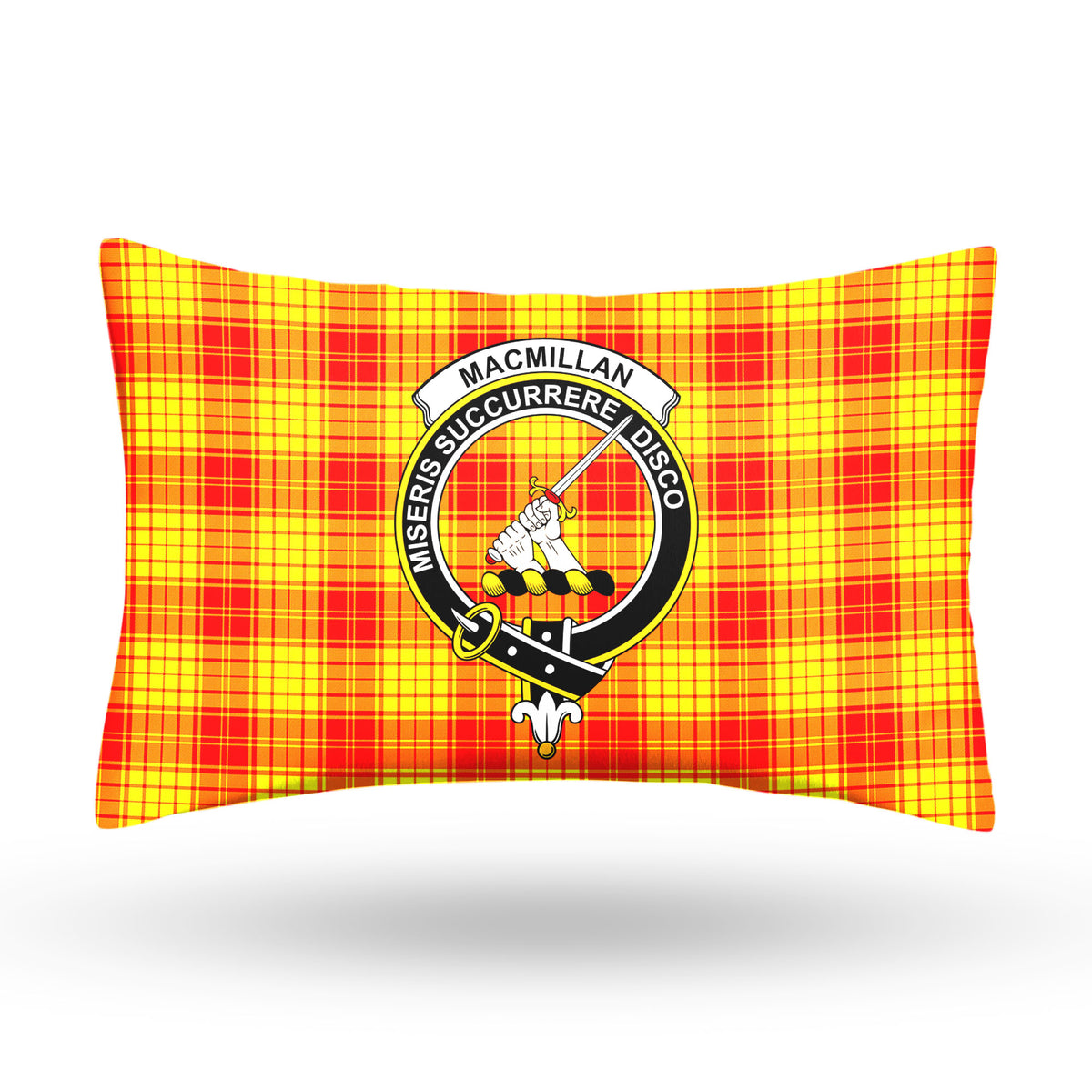 MacMillan Clan Tartan Crest Pillow Cover