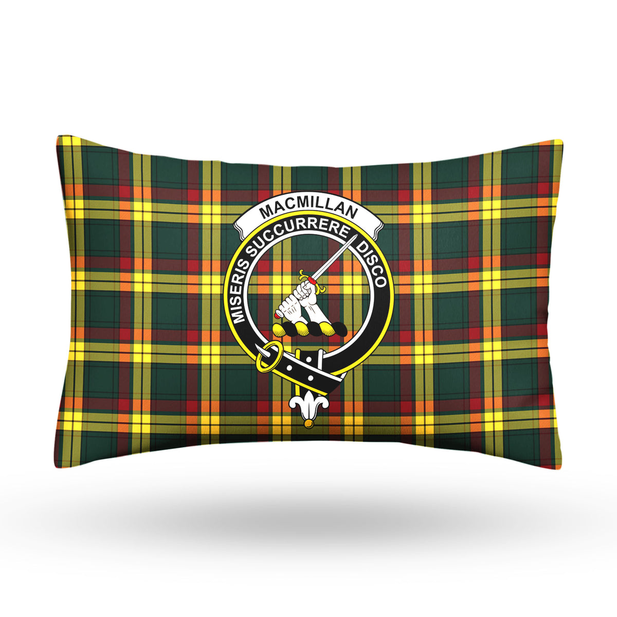 MacMillan Old Modern Tartan Crest Pillow Cover