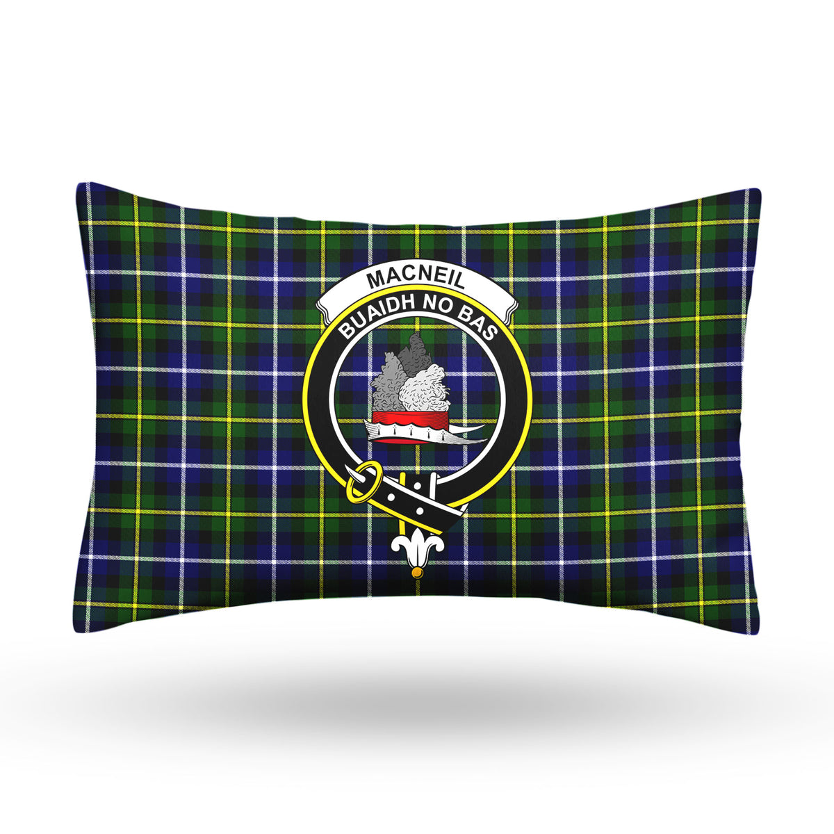 MacNeil of Barra Modern Tartan Crest Pillow Cover