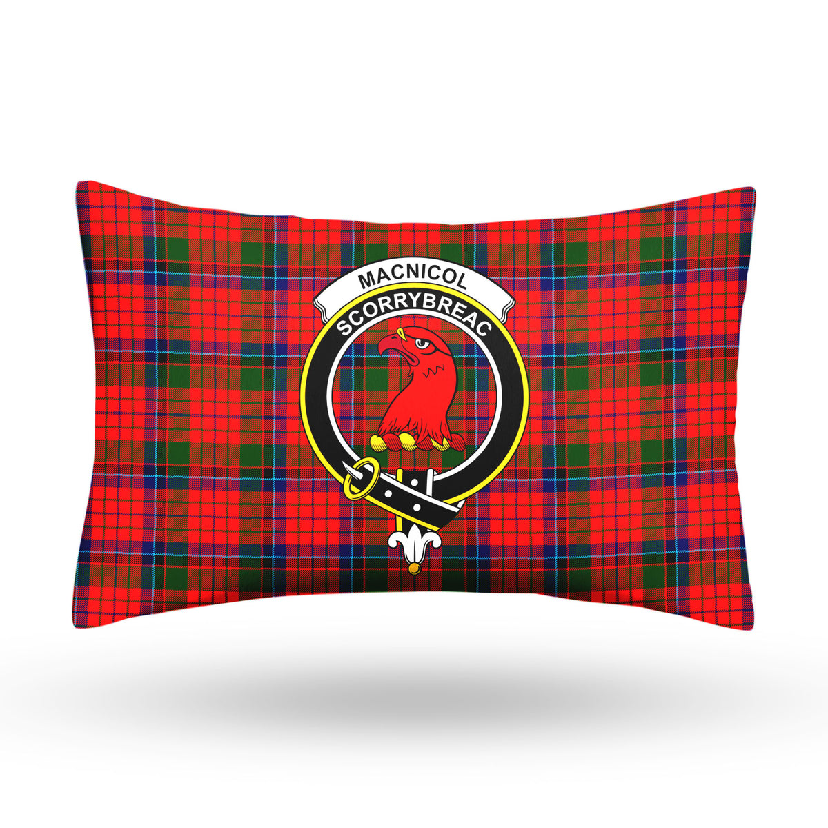 MacNicol (of Scorrybreac) Tartan Crest Pillow Cover