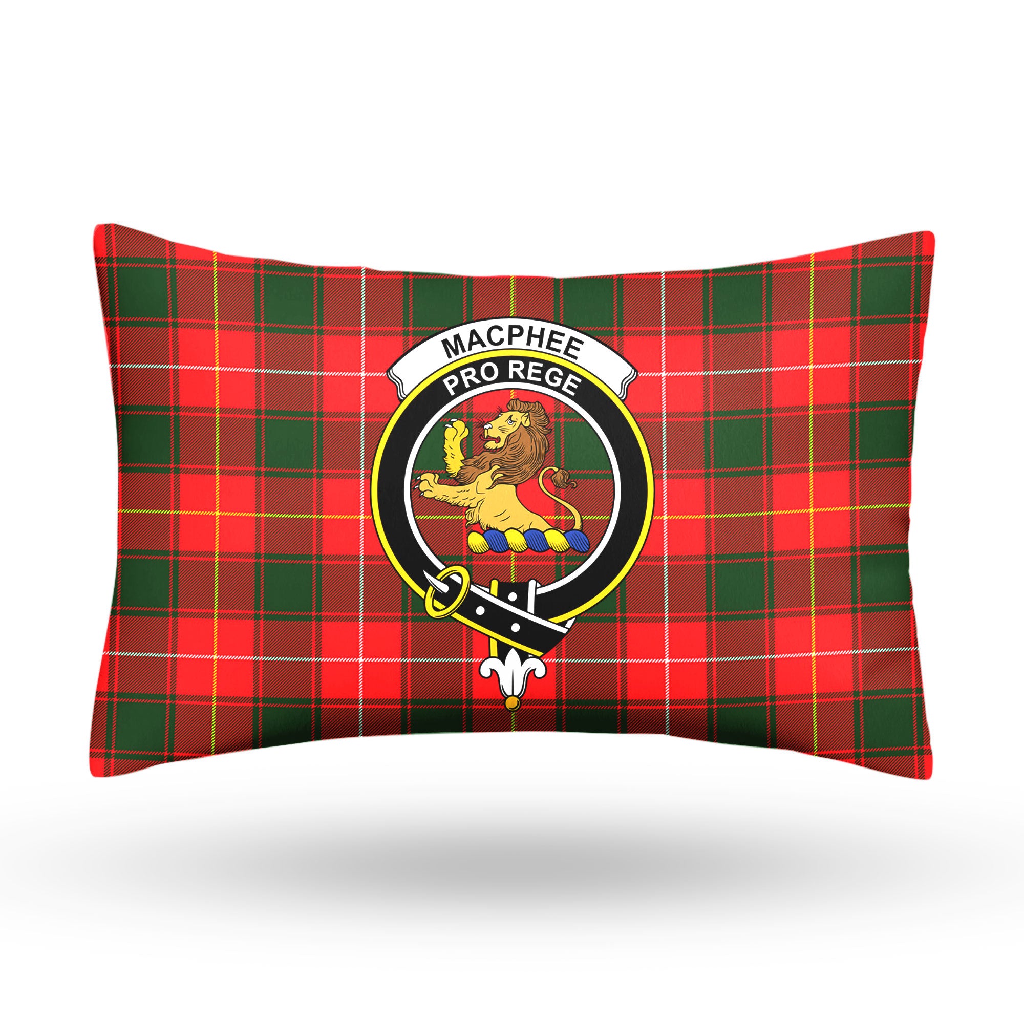 MacPhee Modern Tartan Crest Pillow Cover