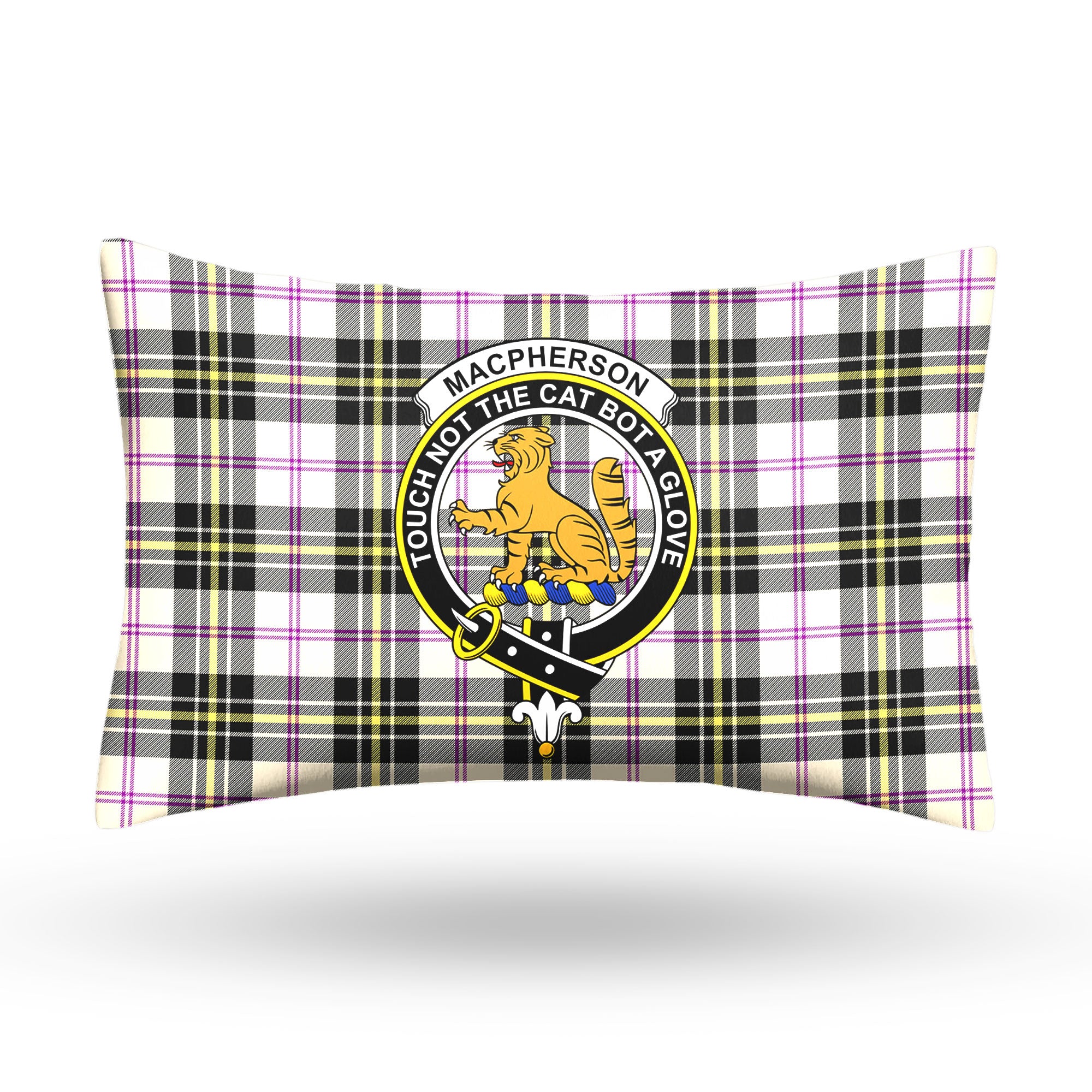 MacPherson Dress Ancient Tartan Crest Pillow Cover