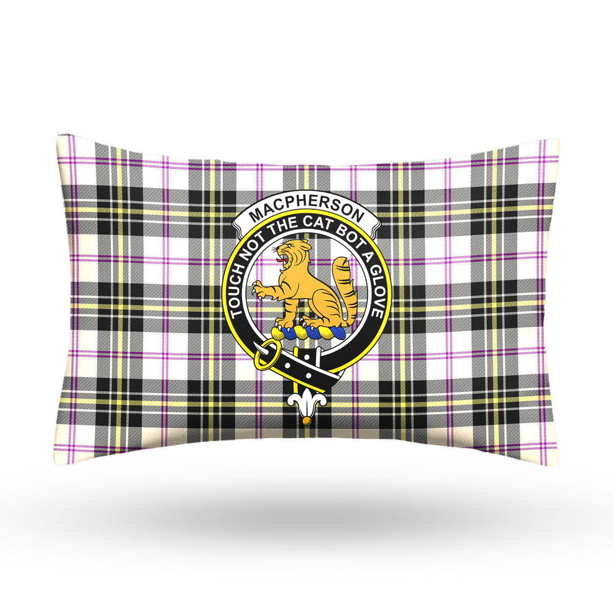 MacPherson Dress Ancient Tartan Crest Pillow Cover