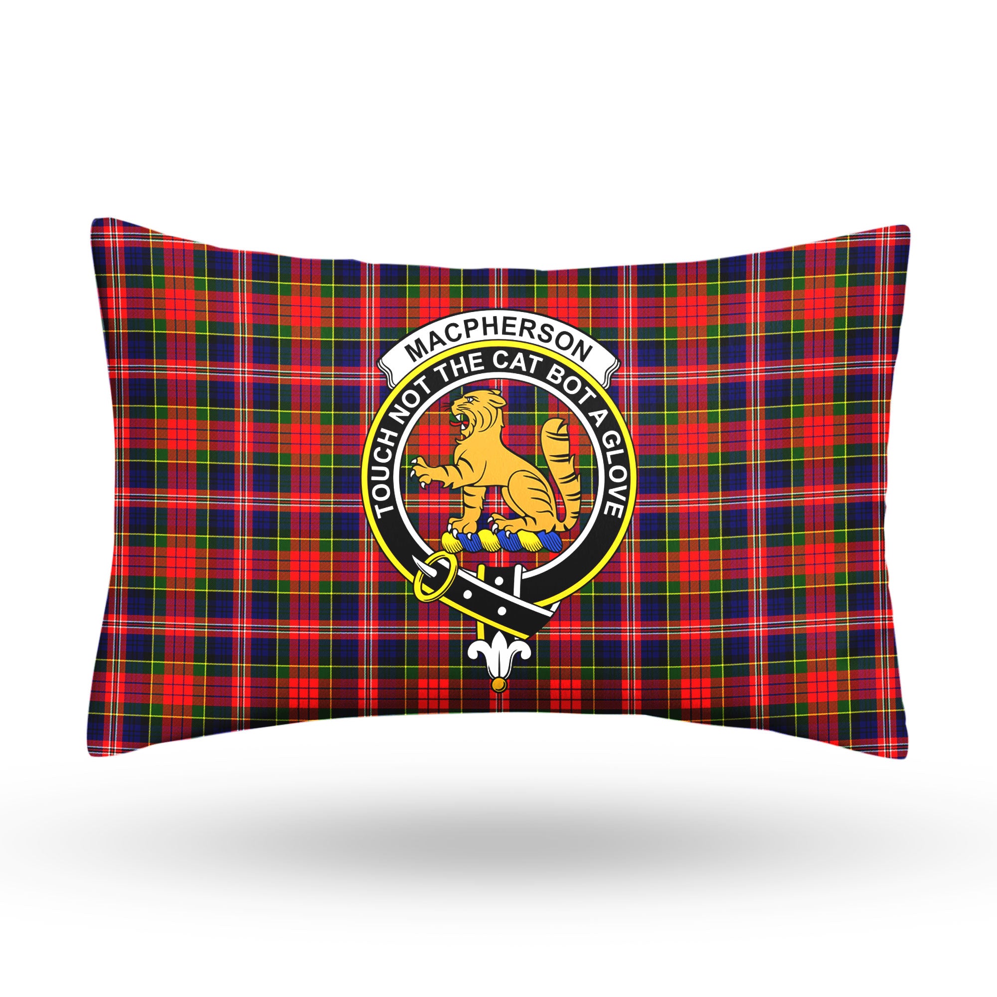 MacPherson Modern Tartan Crest Pillow Cover