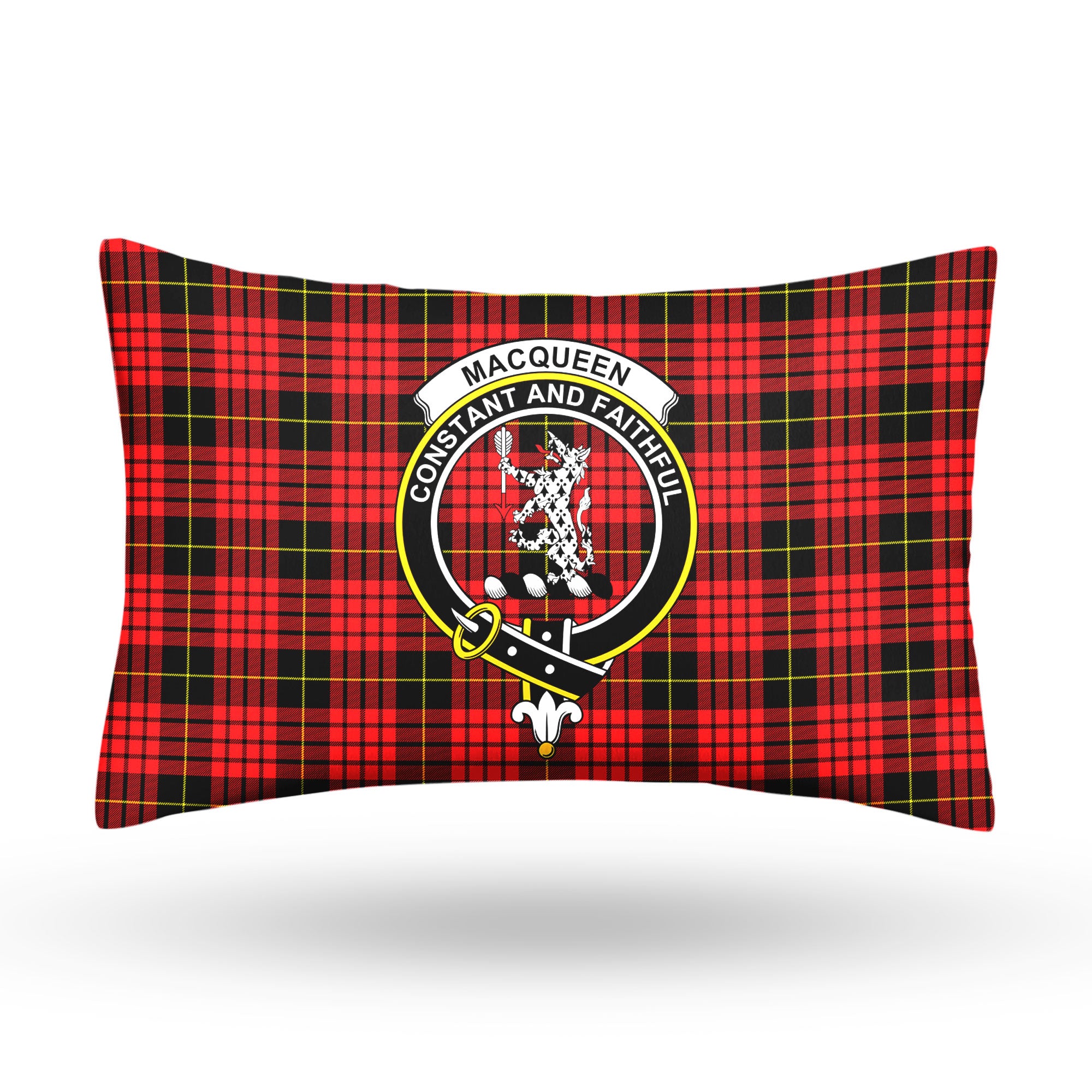 MacQueen Modern Tartan Crest Pillow Cover