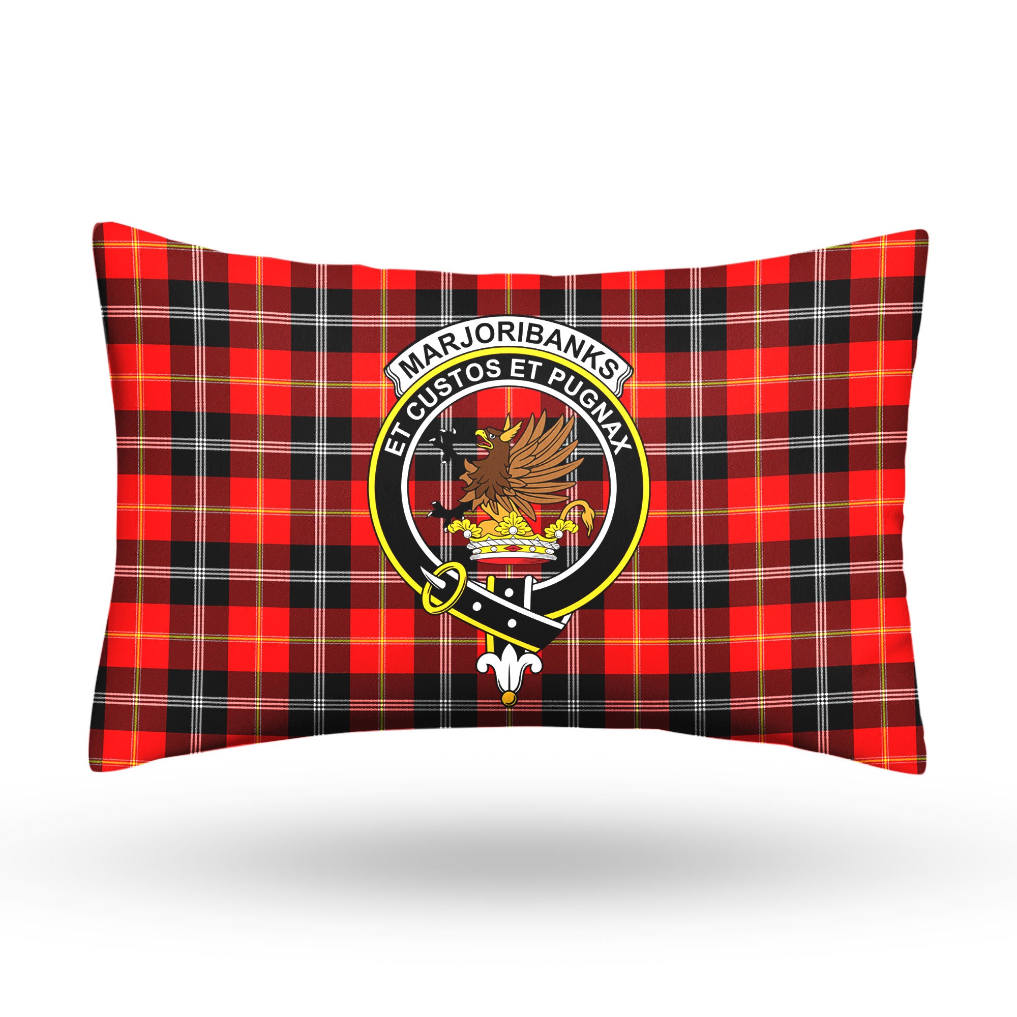 Marjoribanks Tartan Crest Pillow Cover