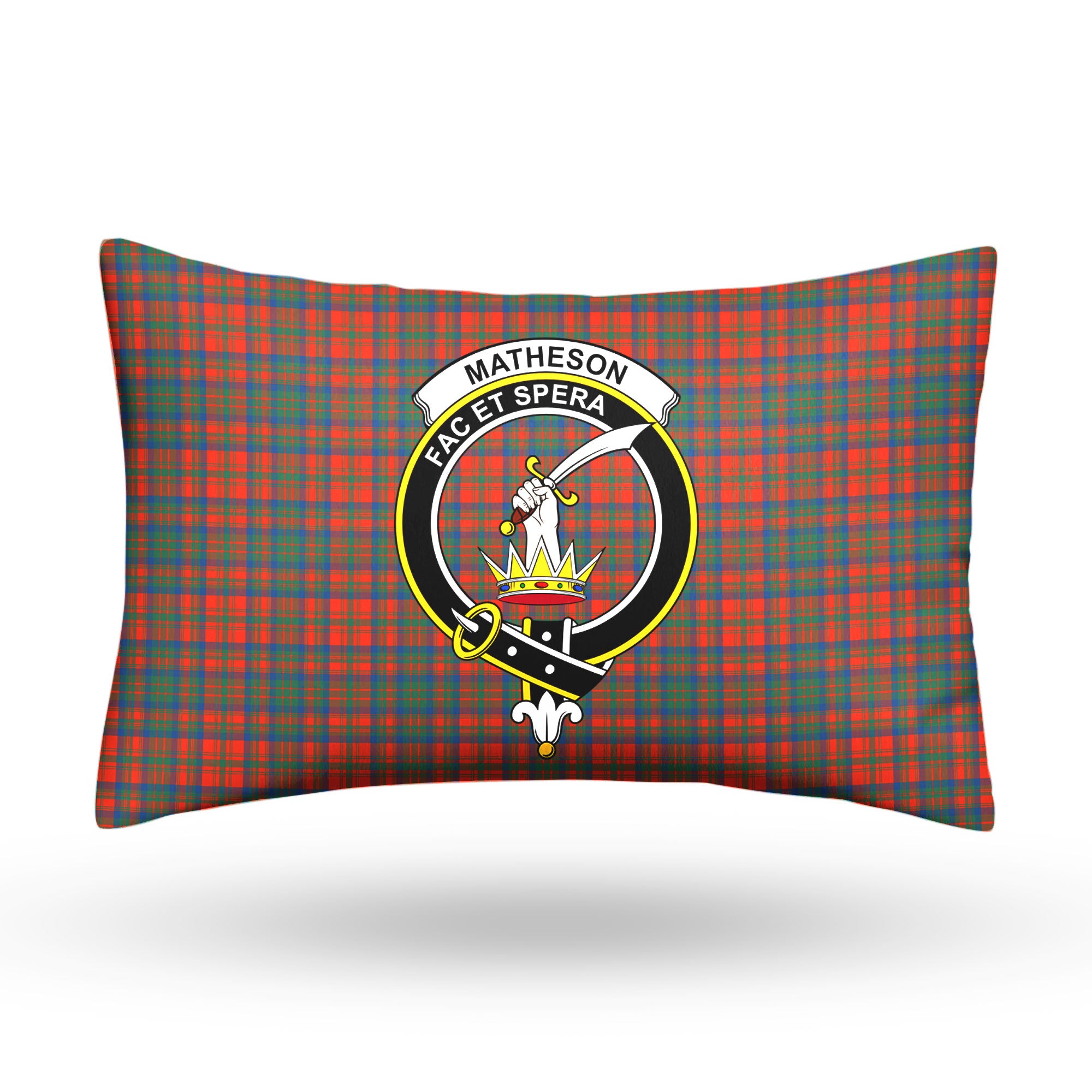 Matheson Ancient Tartan Crest Pillow Cover