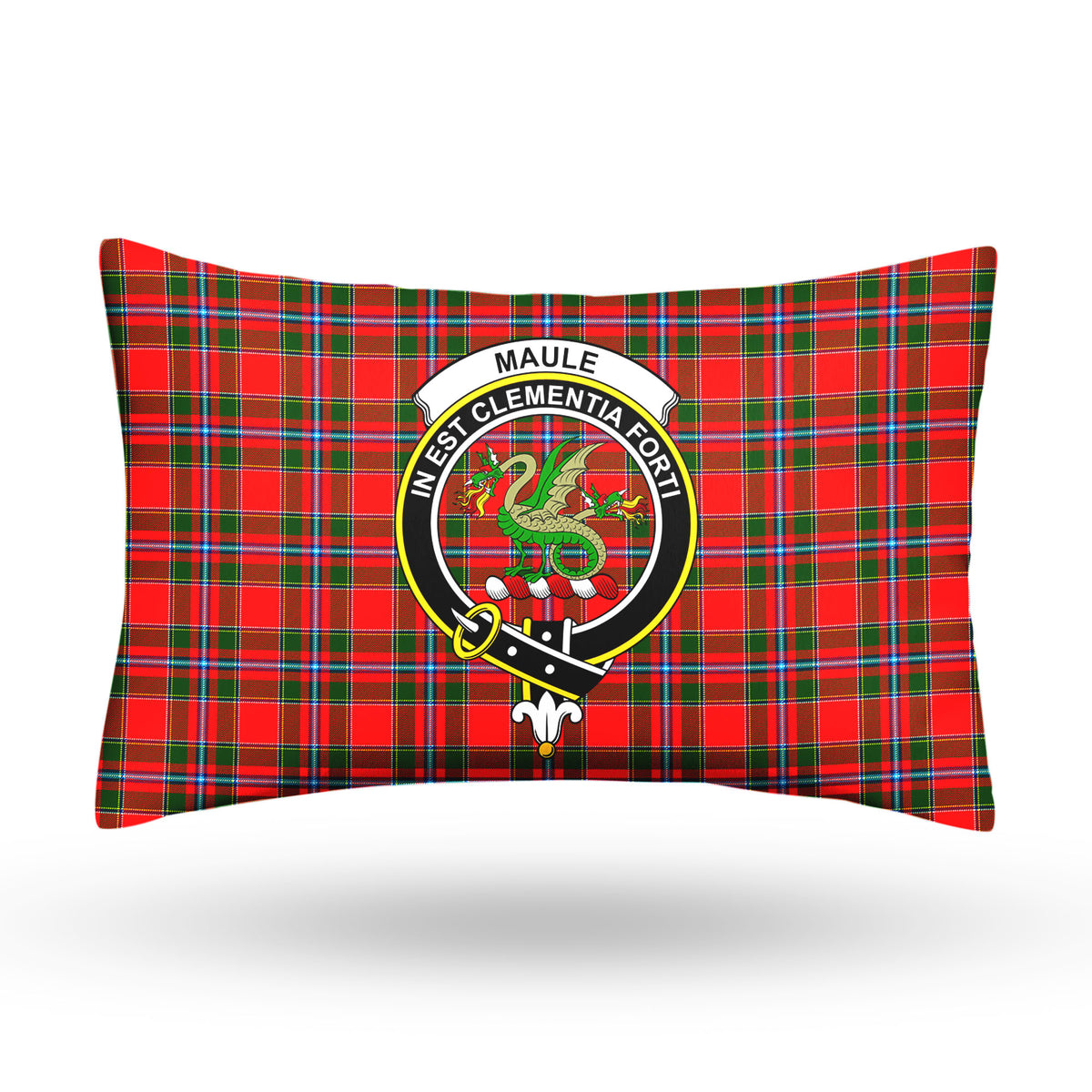 Maule Tartan Crest Pillow Cover