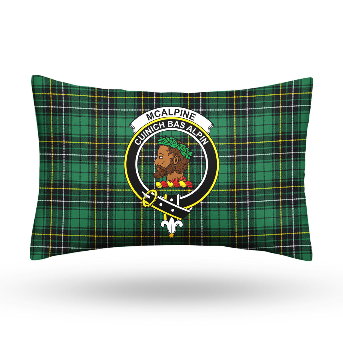 McAlpine Ancient Tartan Crest Pillow Cover