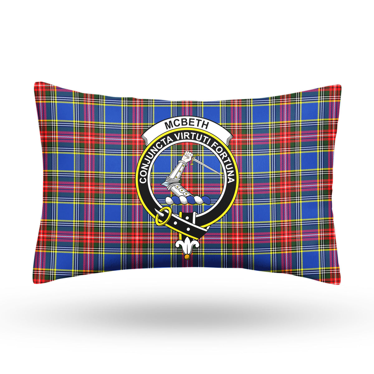 McBeth Modern Tartan Crest Pillow Cover