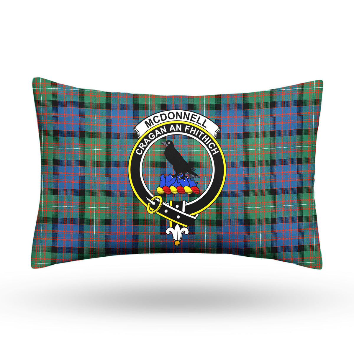 McDonnell of Glengarry Ancient Tartan Crest Pillow Cover