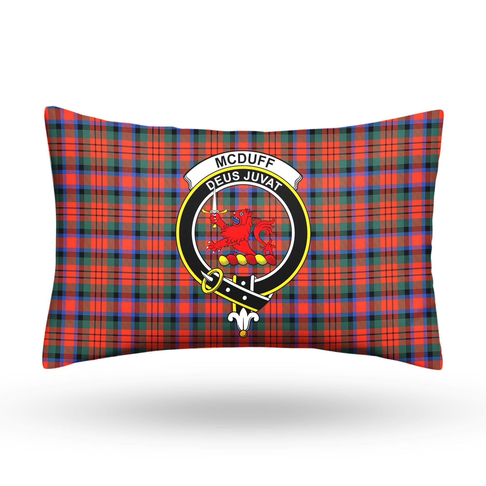 McDuff Ancient Tartan Crest Pillow Cover