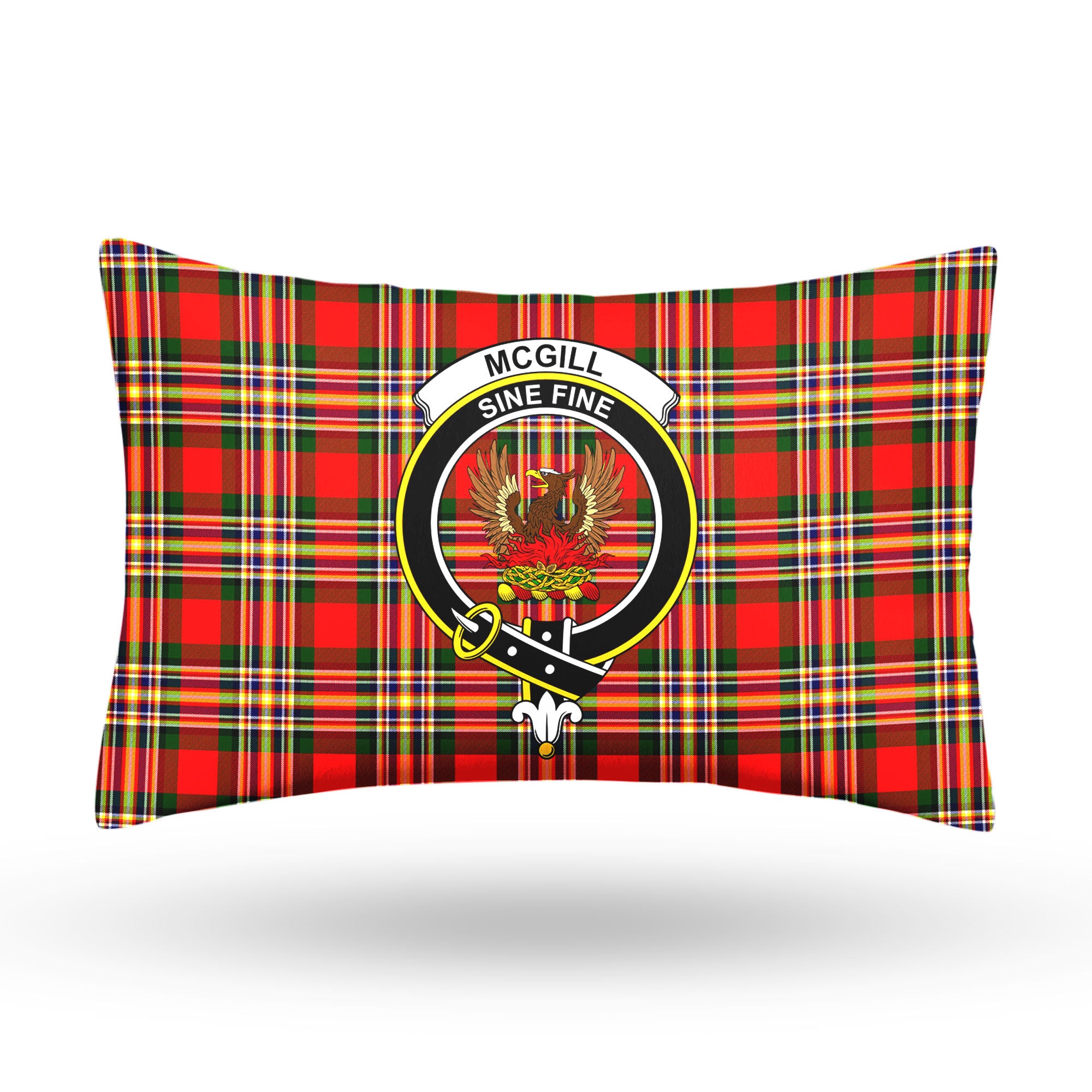 McGill Modern Tartan Crest Pillow Cover