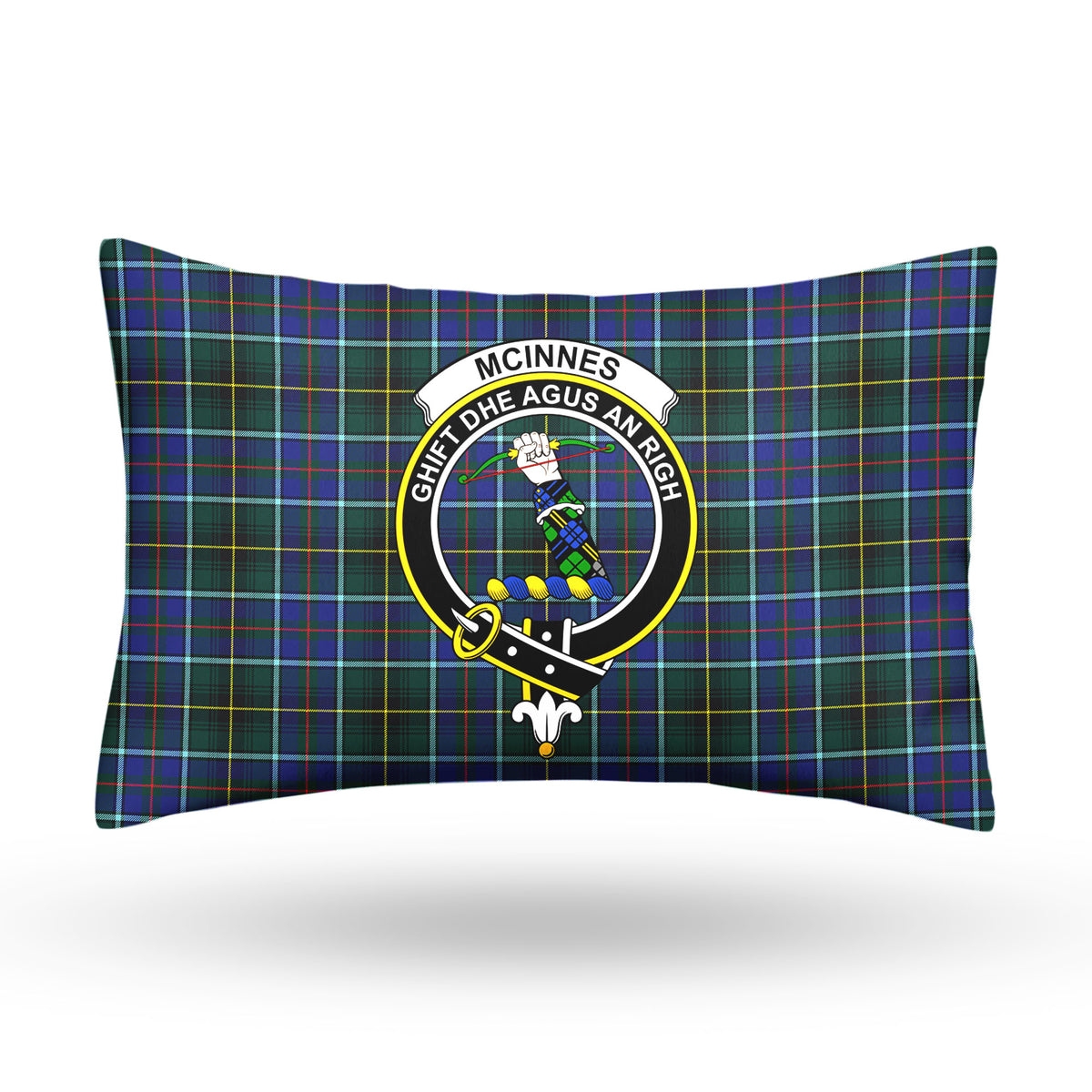 McInnes Modern Tartan Crest Pillow Cover