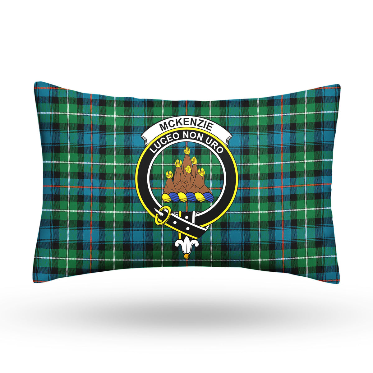 McKenzie Ancient Tartan Crest Pillow Cover