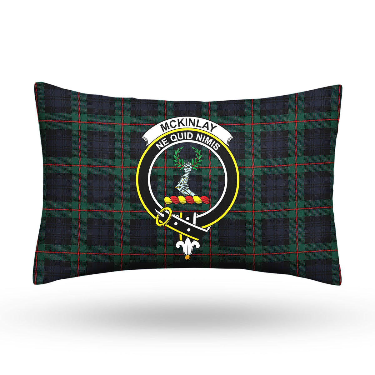 McKinlay Modern Tartan Crest Pillow Cover