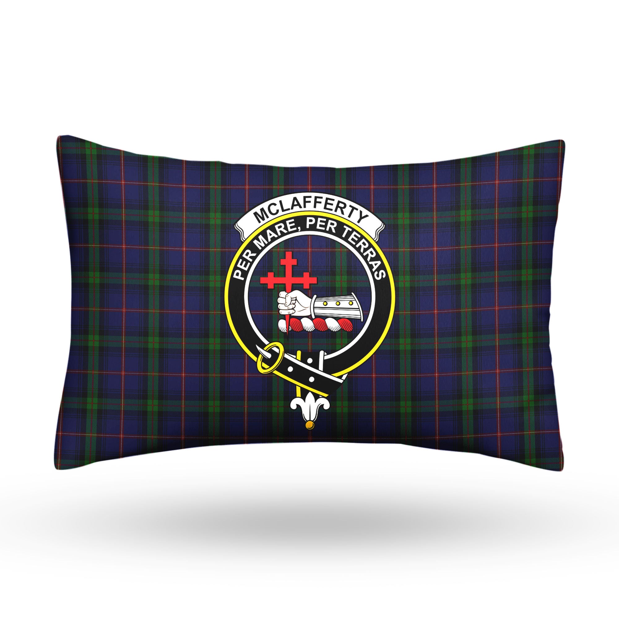 McLafferty Tartan Crest Pillow Cover