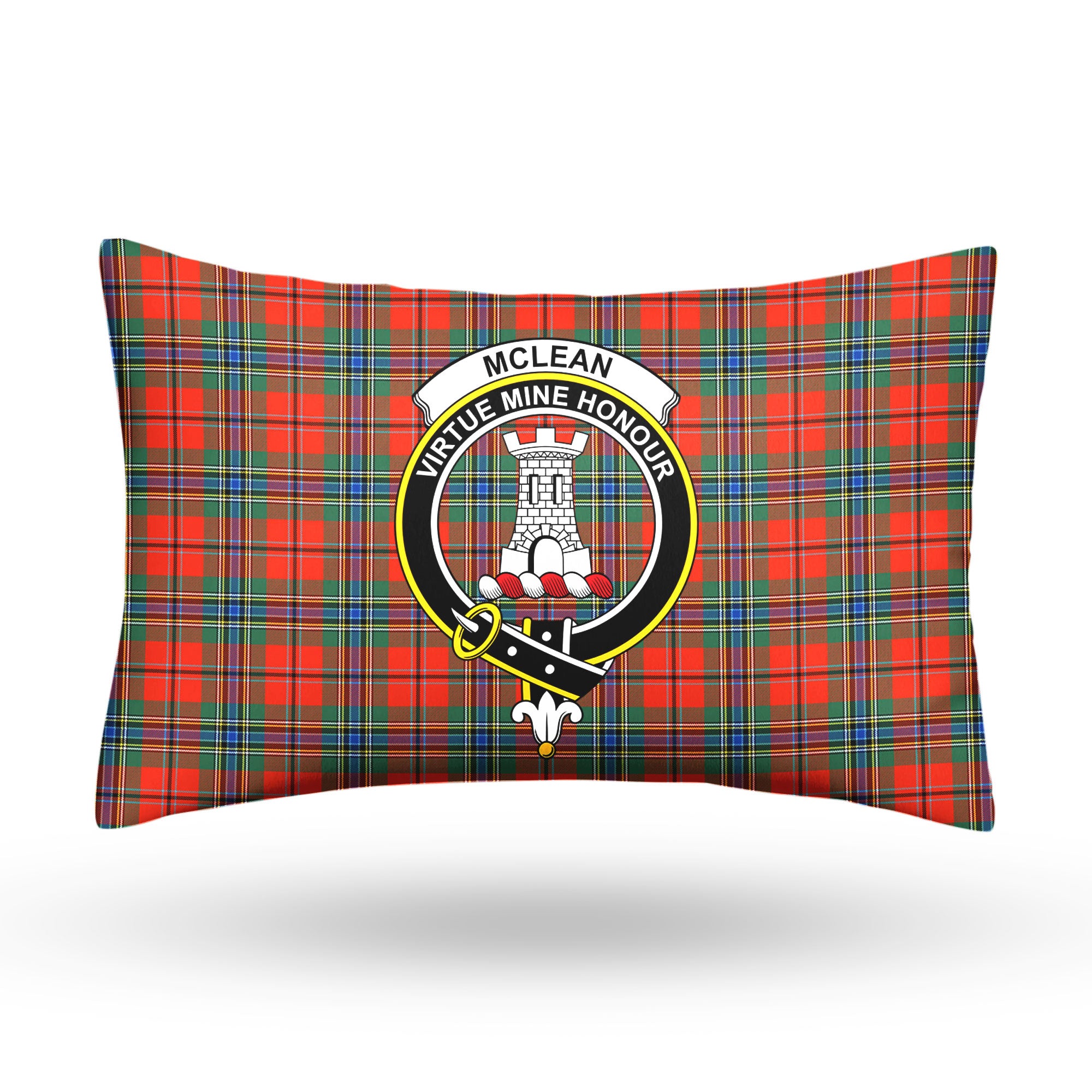 McLean of Duart Ancient Tartan Crest Pillow Cover