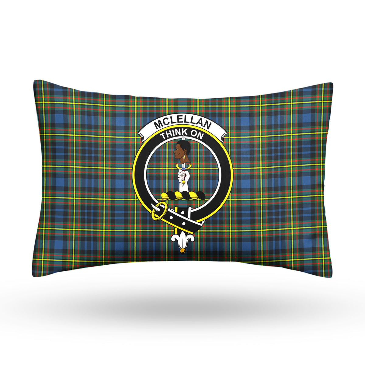 McLellan Ancient Tartan Crest Pillow Cover