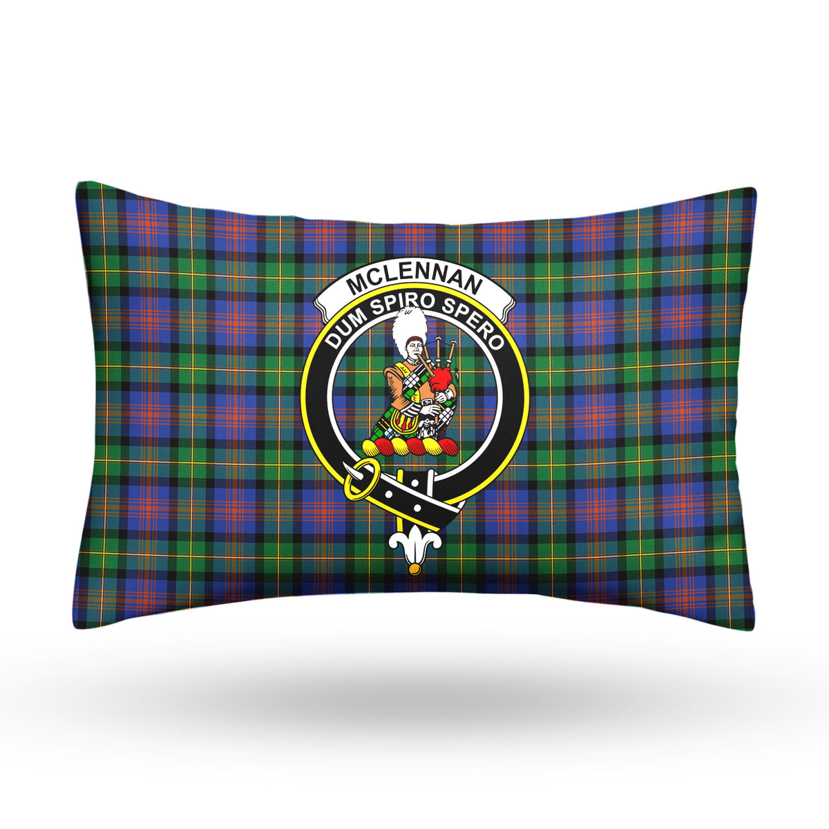 McLennan Ancient Tartan Crest Pillow Cover