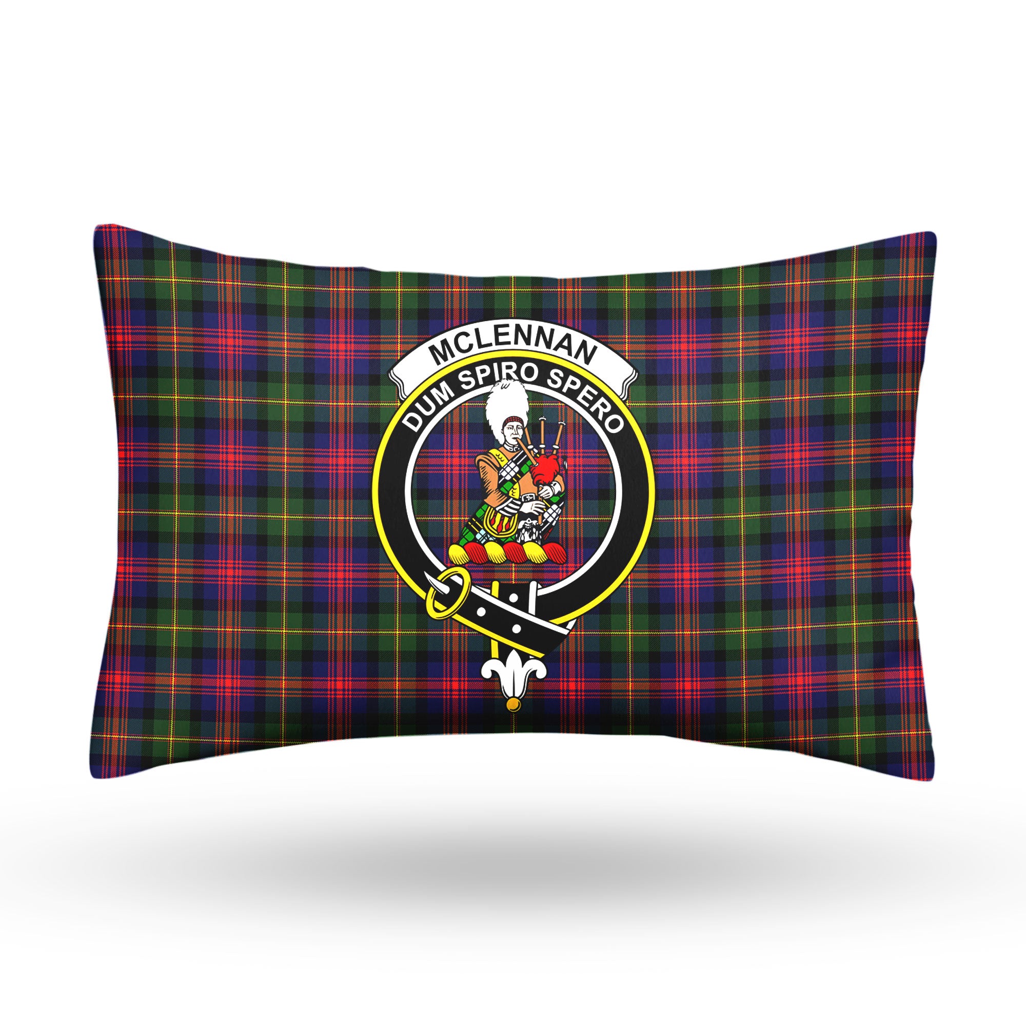 McLennan Modern Tartan Crest Pillow Cover