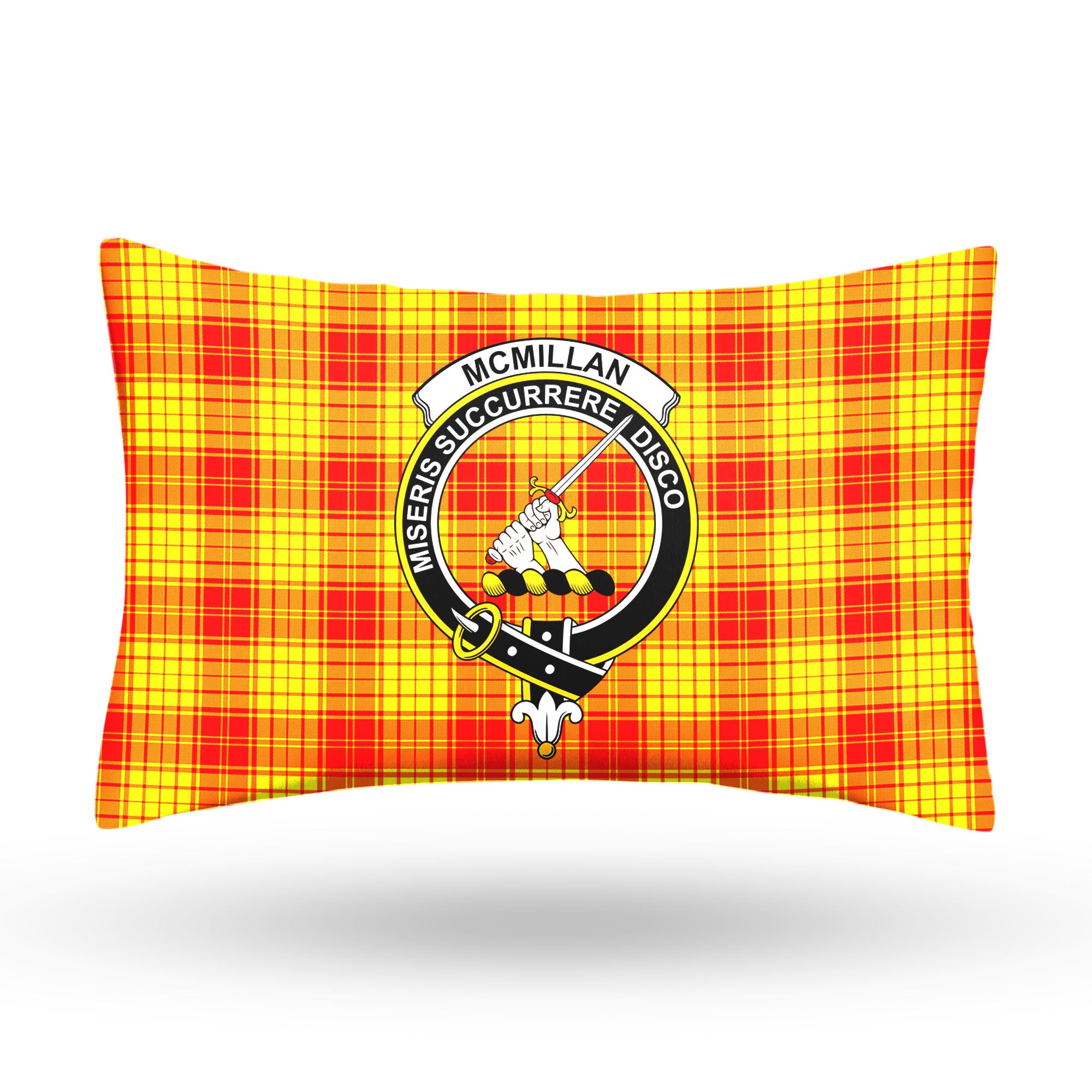 McMillan Clan Tartan Crest Pillow Cover