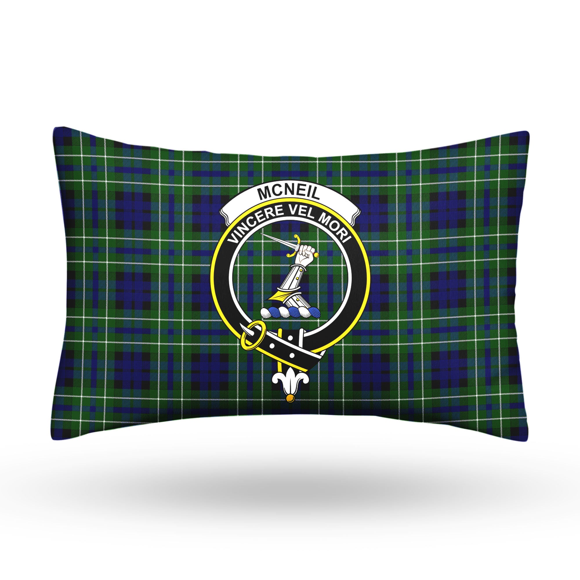 McNeil of Colonsay Modern Tartan Crest Pillow Cover