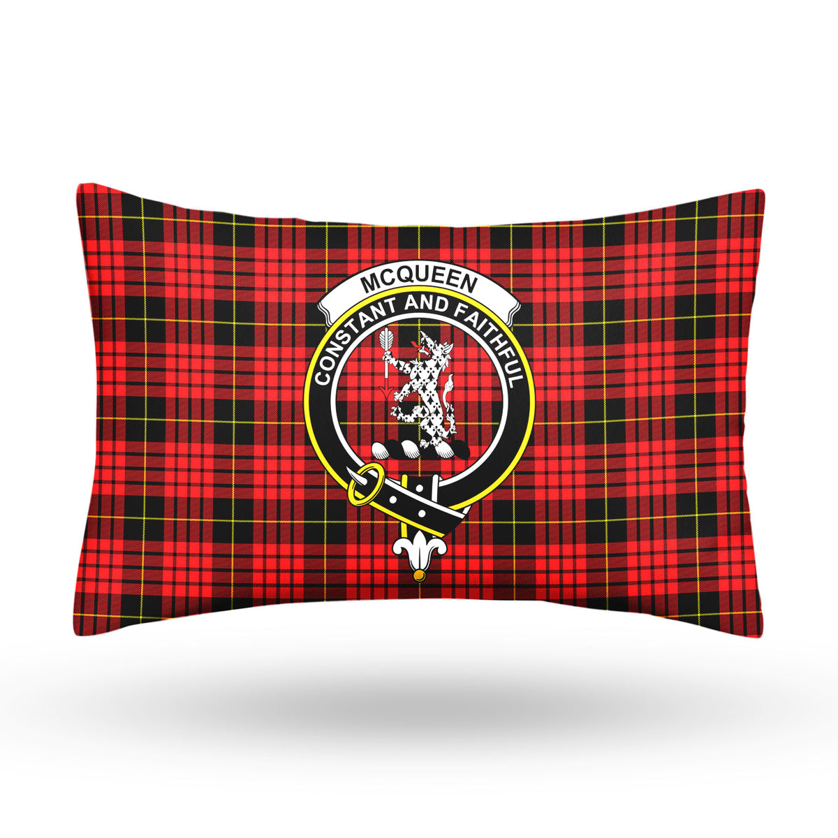 McQueen Modern Tartan Crest Pillow Cover