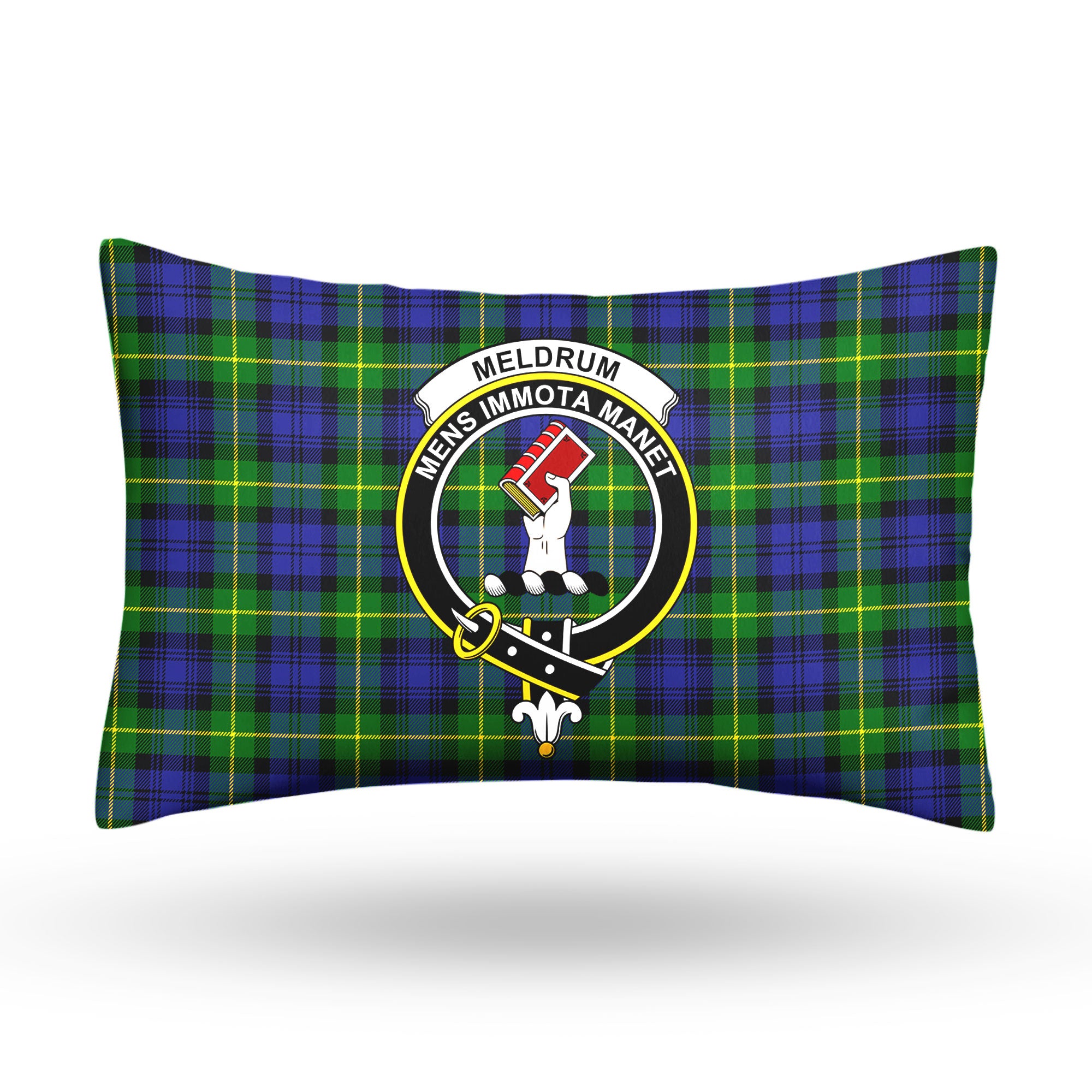 Meldrum Tartan Crest Pillow Cover