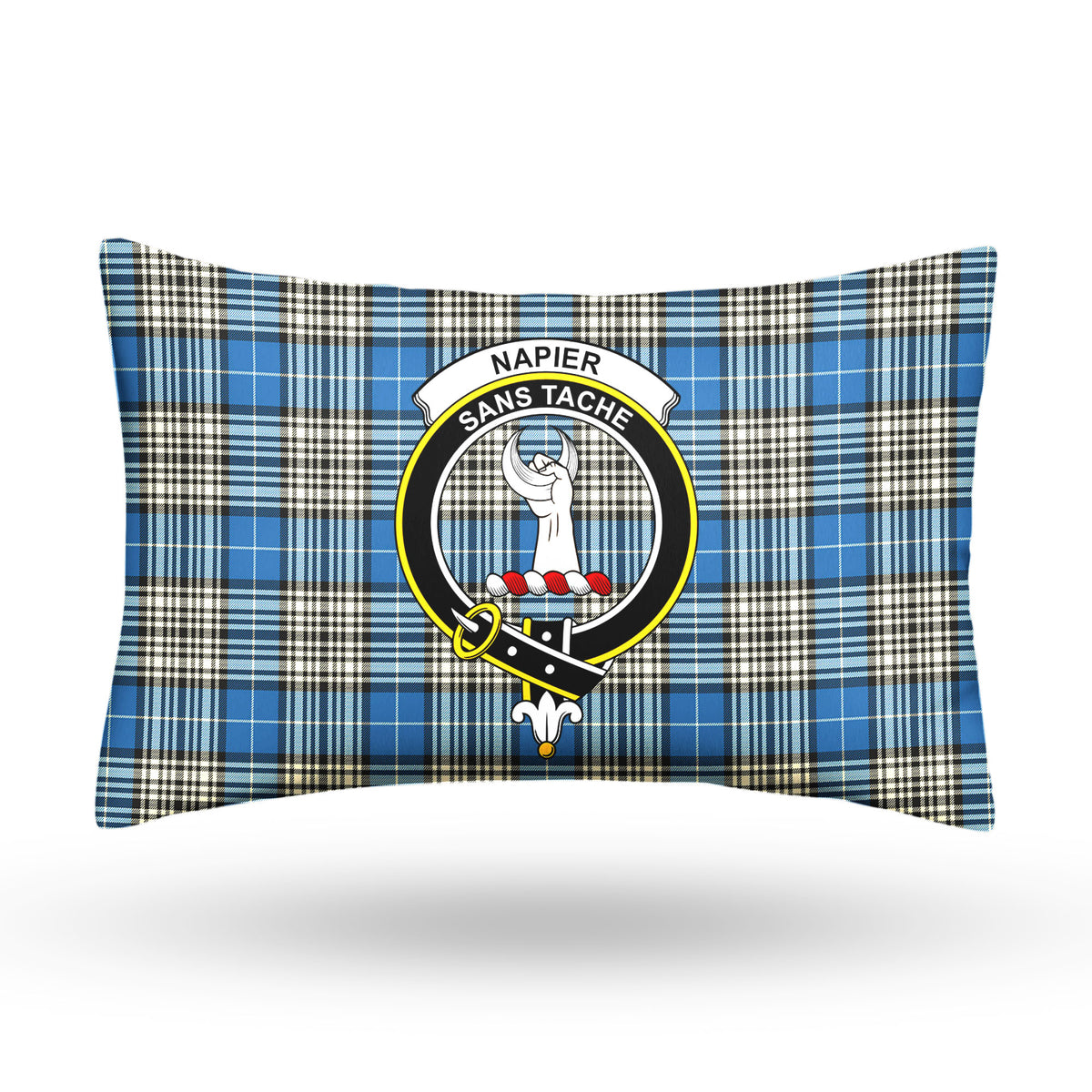 Napier Ancient Tartan Crest Pillow Cover