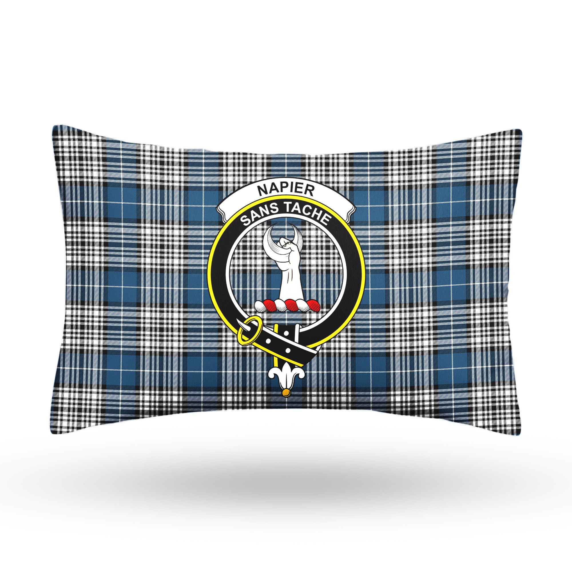 Napier Modern Tartan Crest Pillow Cover