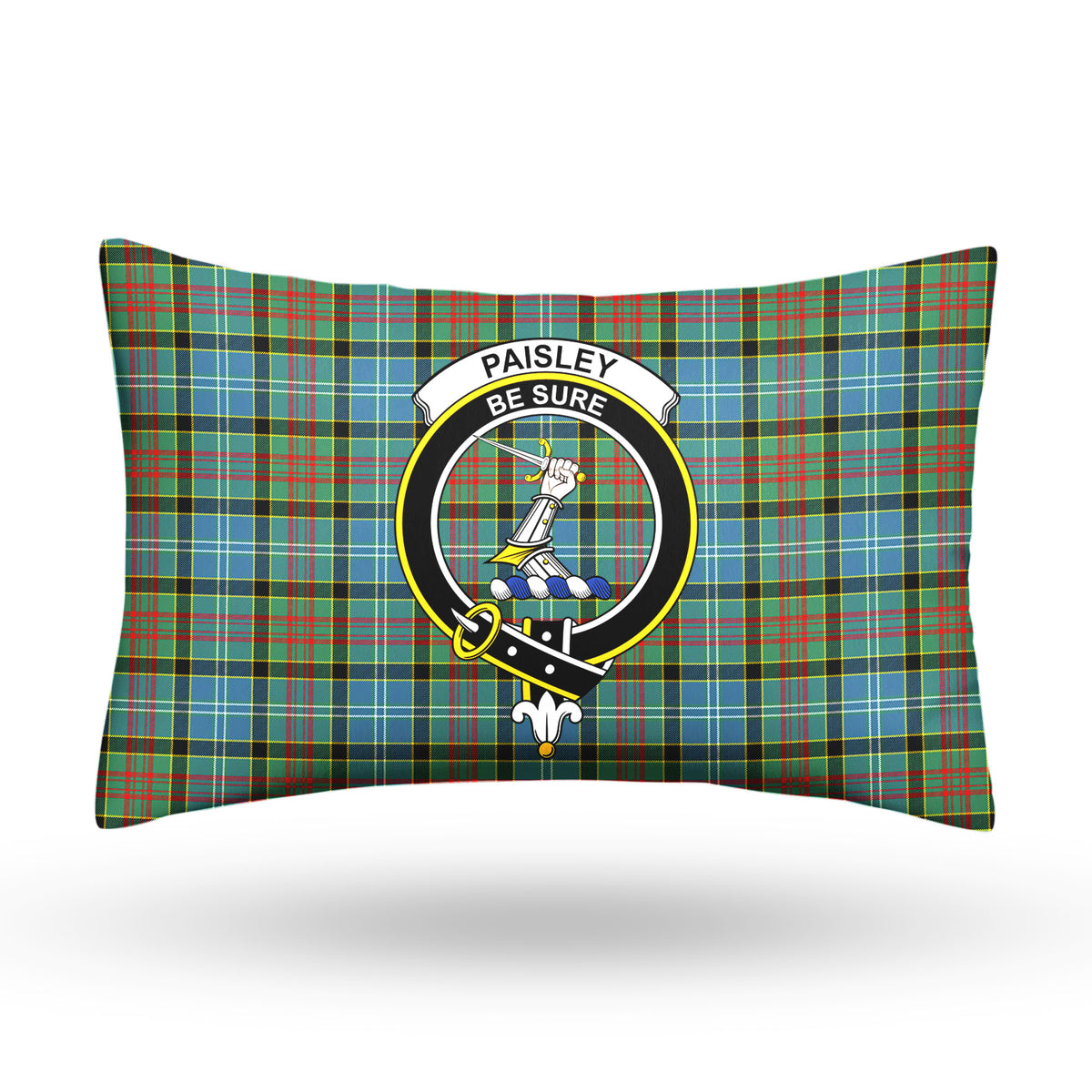 Paisley District Tartan Crest Pillow Cover