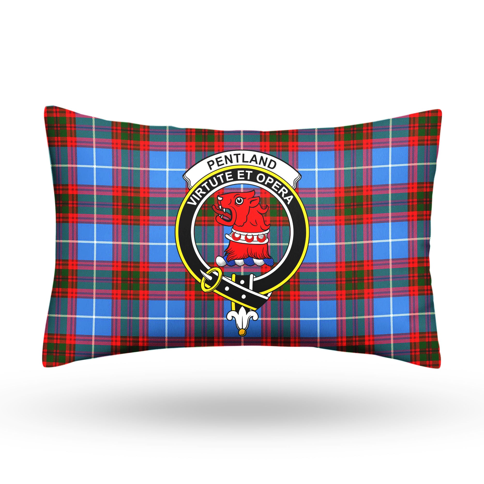 Pentland Tartan Crest Pillow Cover