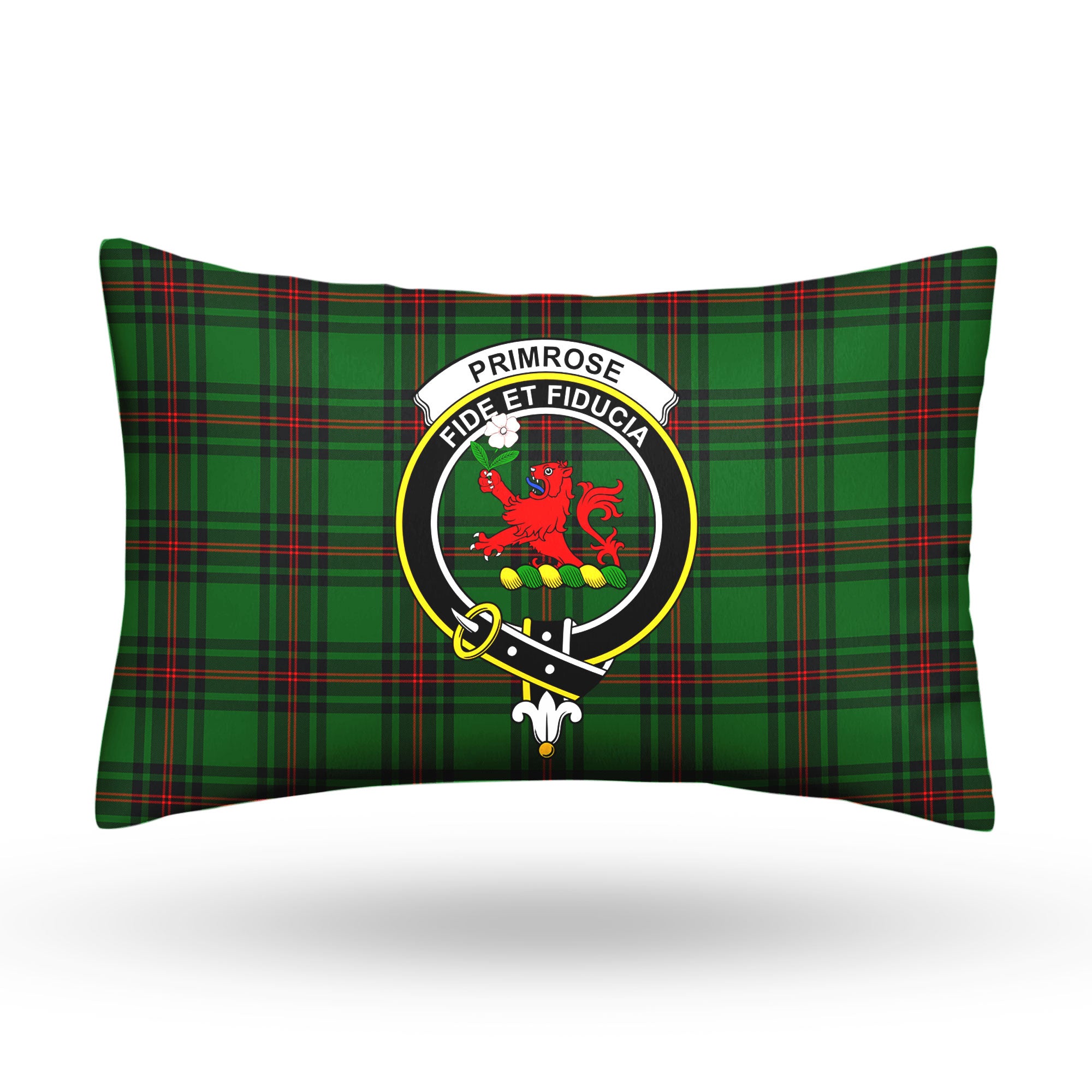 Primrose Tartan Crest Pillow Cover